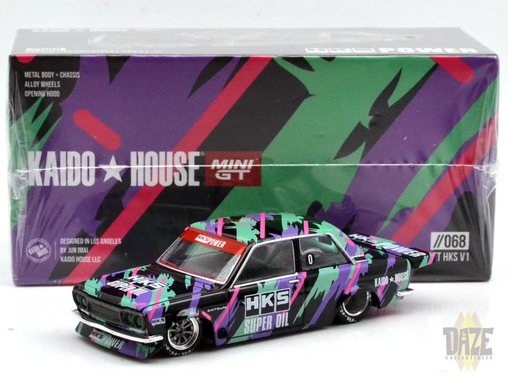 Amazon | MINI GT 1:64 Scale Model KAIDO HOUSE - DATSUN 510 PRO