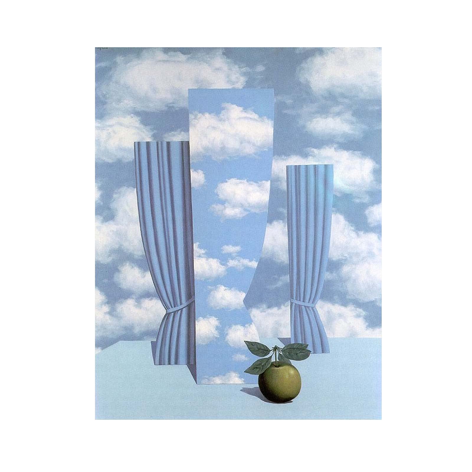 Amazon｜ルネ・マグリット《美しい世界》複製名画 ポスター飾り絵 油