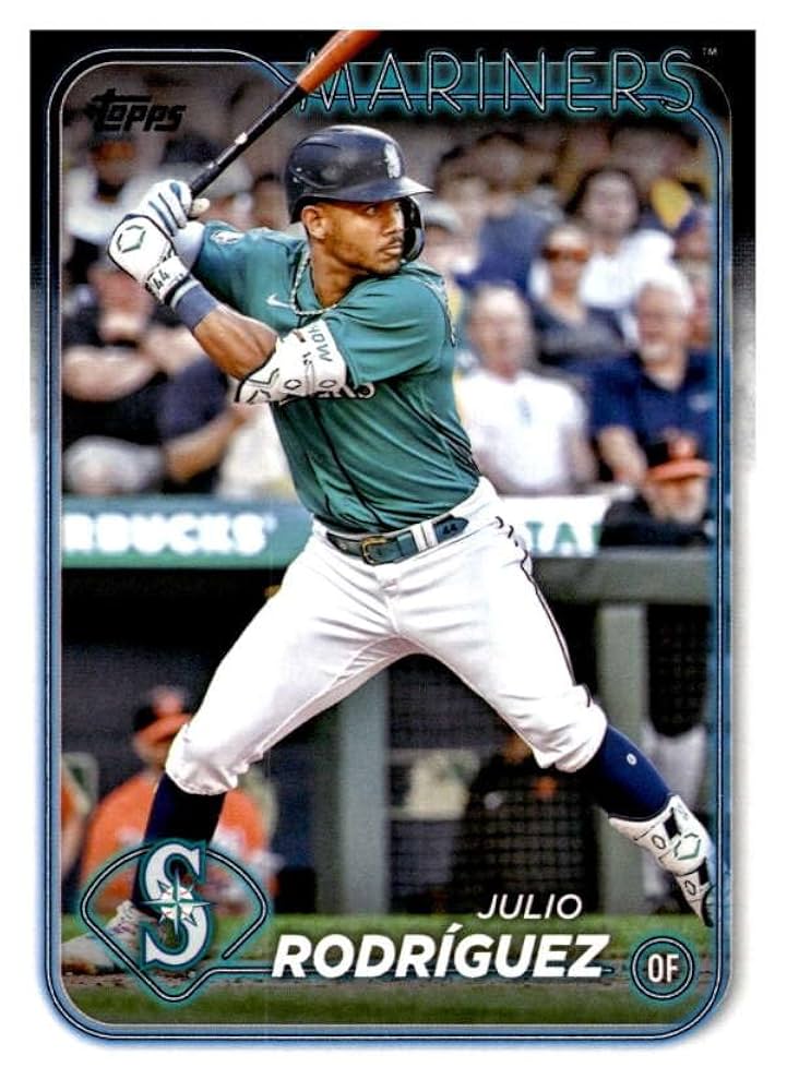 Amazon.com: 2024 TOPPS #44 JULIO RODRIGUEZ SEATTLE MARINERS