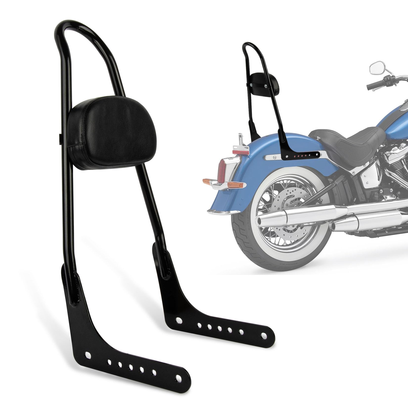 Amazon | PSLER オートバイ汎用 バックレスト クッションパッド