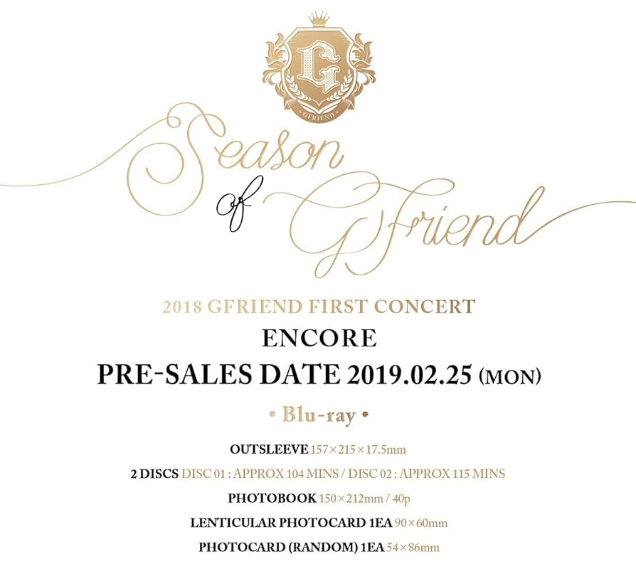 Amazon.co.jp: GFRIEND-2018 FIRST CONCERT-Season of GFRIEND Blu-ray