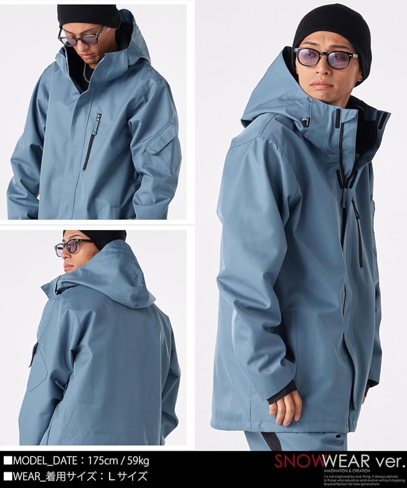 Amazon.co.jp: [ダブルレイ] スノーボードウェア スノボウェア 上下