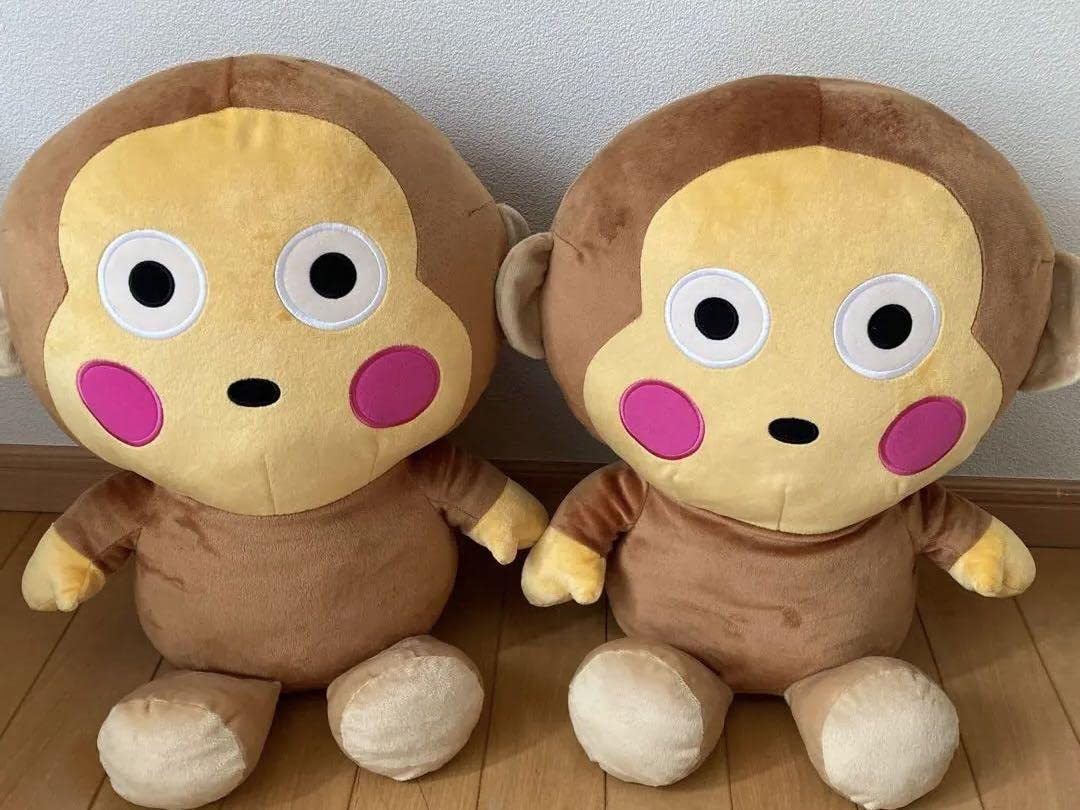 Amazon.co.jp: おさるのもんきちぬいぐるみ 2匹 : おもちゃ
