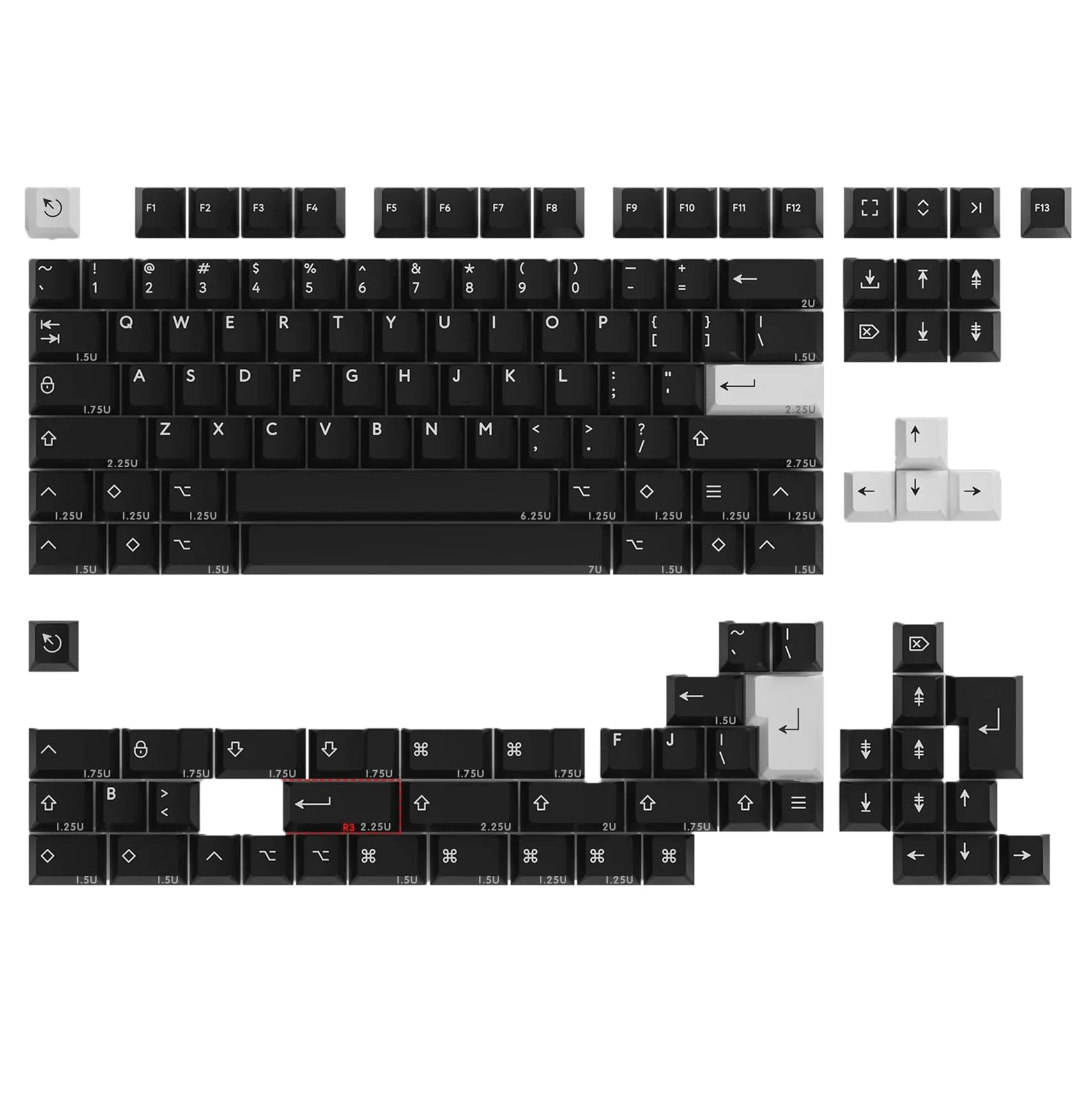 Amazon.co.jp: PBTfans Doubleshot WOB - Base Icon キーキャップ