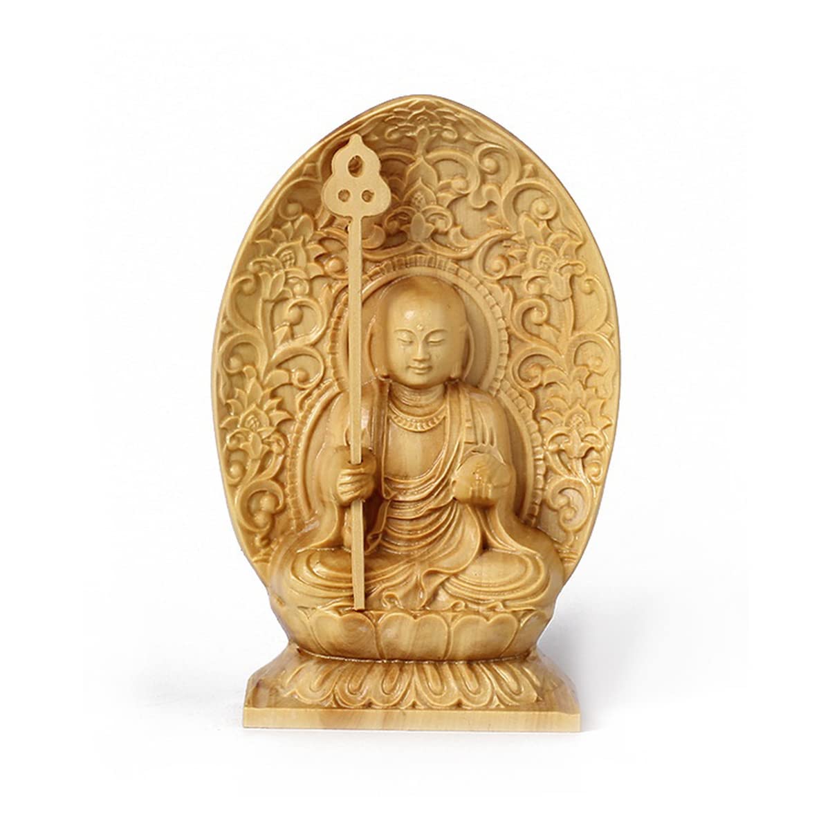 Amazon｜ミニ仏像 地蔵菩薩 柘植（ツゲ）地蔵菩薩像 水子地蔵 お地蔵様