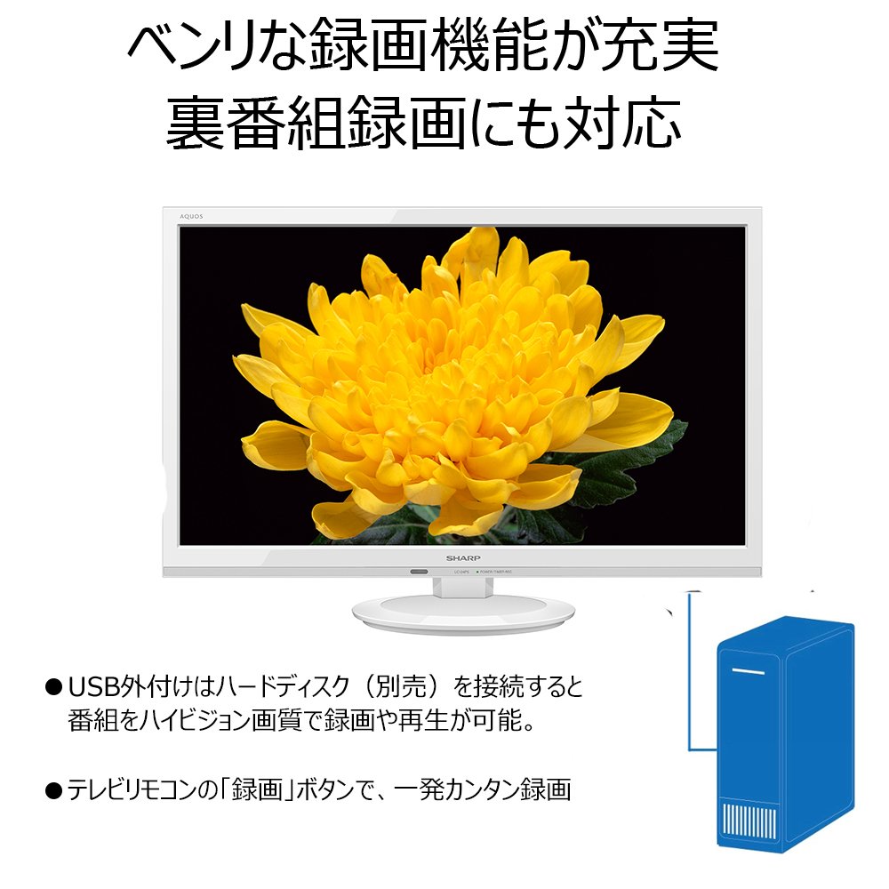 Amazon.co.jp: Sharp LC-24P5-W AQUOS 24V High Definition LCD TV