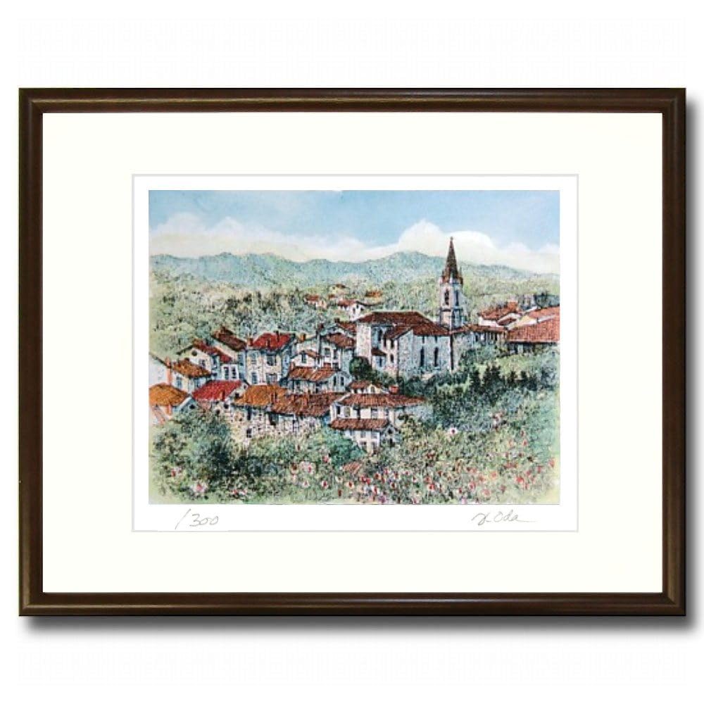 織田義郎 ハリストス教会 風景画 版画 北海道 函館 織田義郎