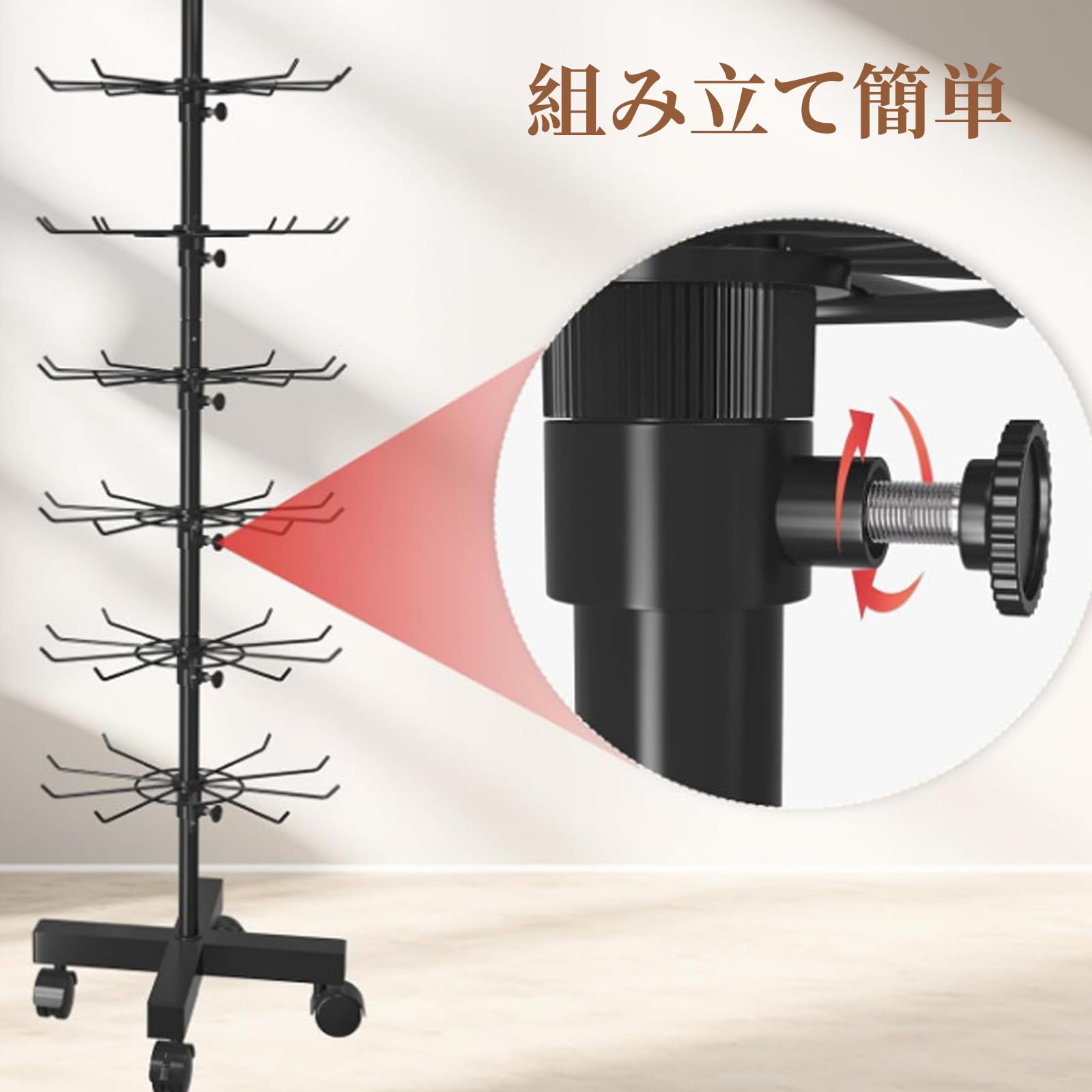 Amazon｜6段 ディスプレイスタンド ホルダー 大容量 可動 ショップ