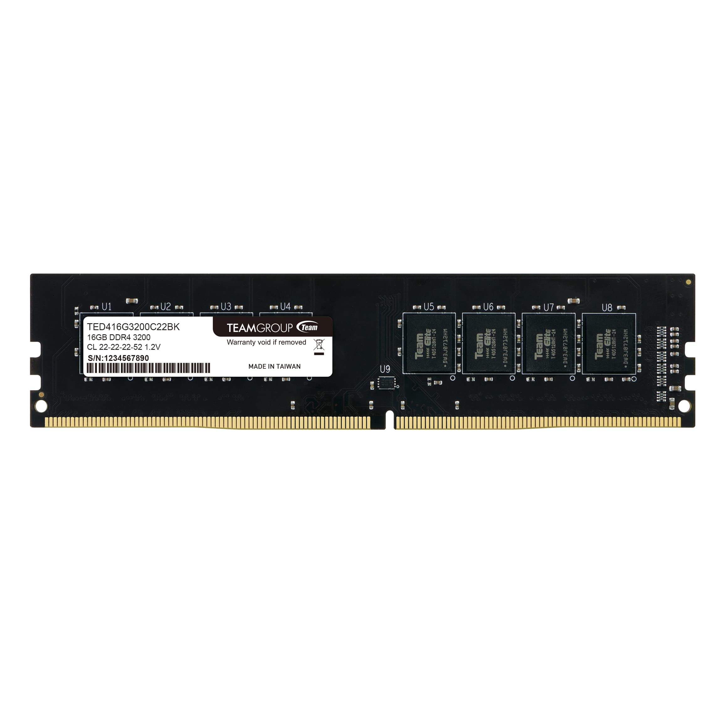 TEAMGROUP Elite DDR4 16GB Single (1 x 16GB) 3200MHz (PC4-25600
