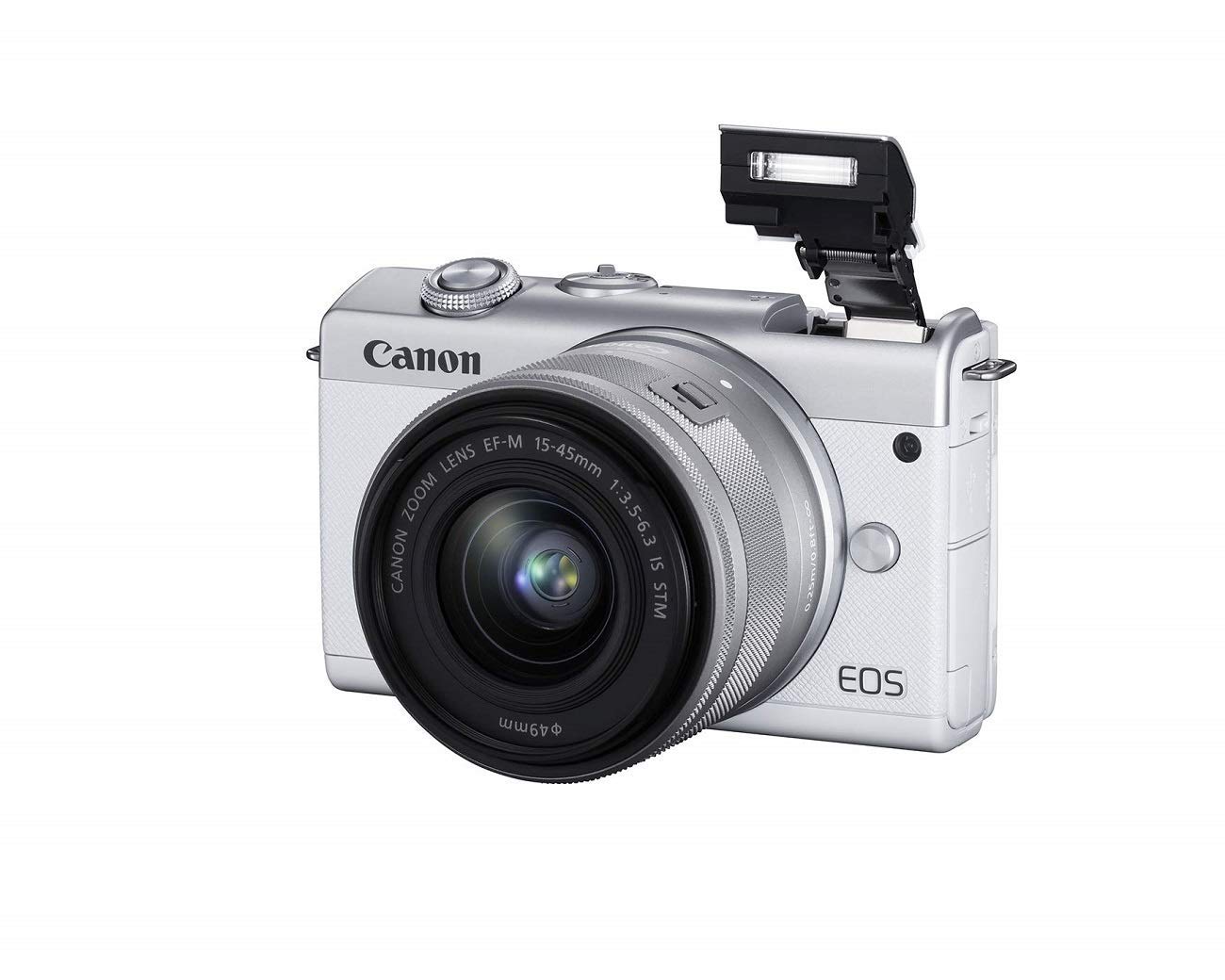 Amazon.com : Canon EOS M200 EF-M 15-45mm is STM Kit (White