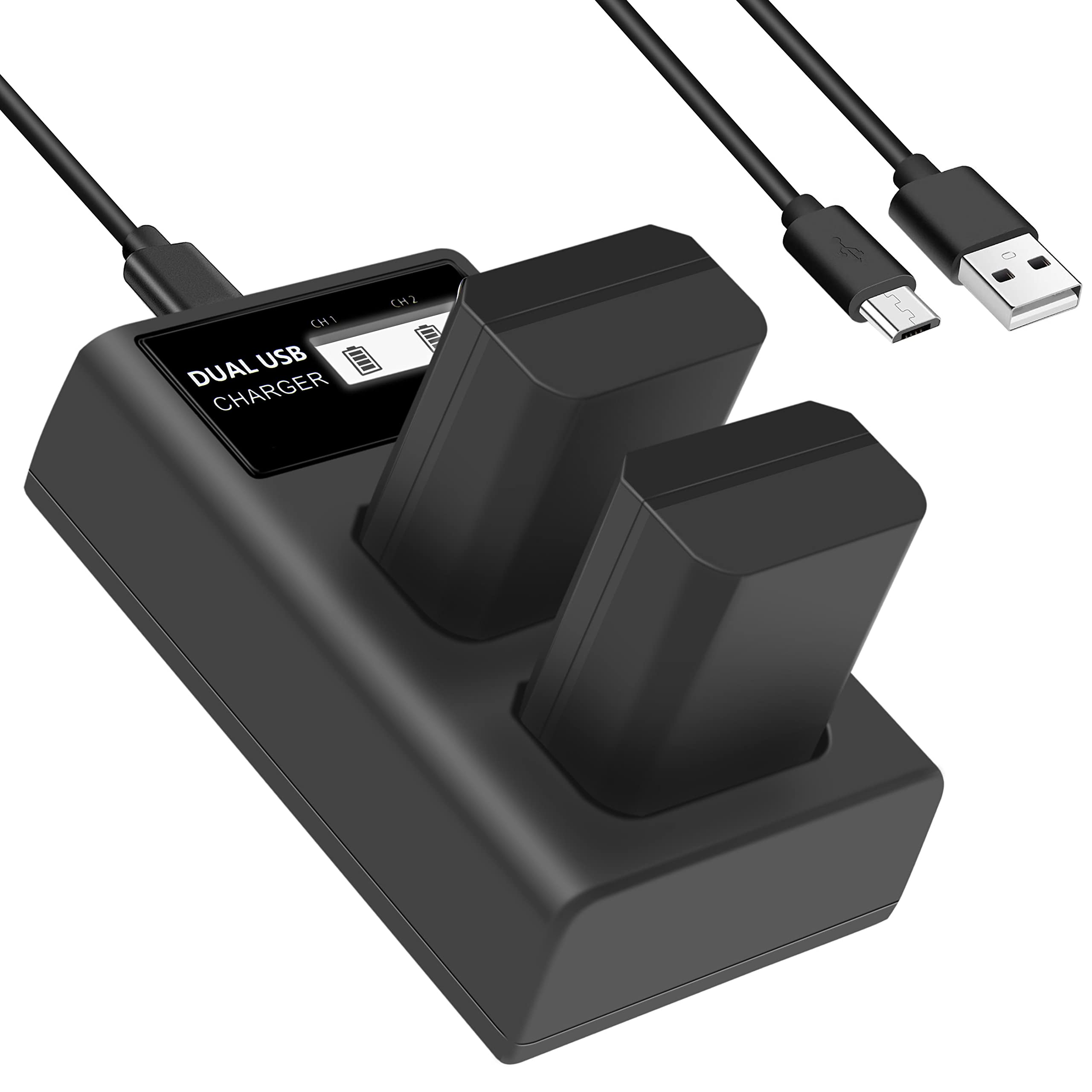 Amazon.com : RUIQIU 2-Pack NP-FW50 Battery Compatible with Sony ZV