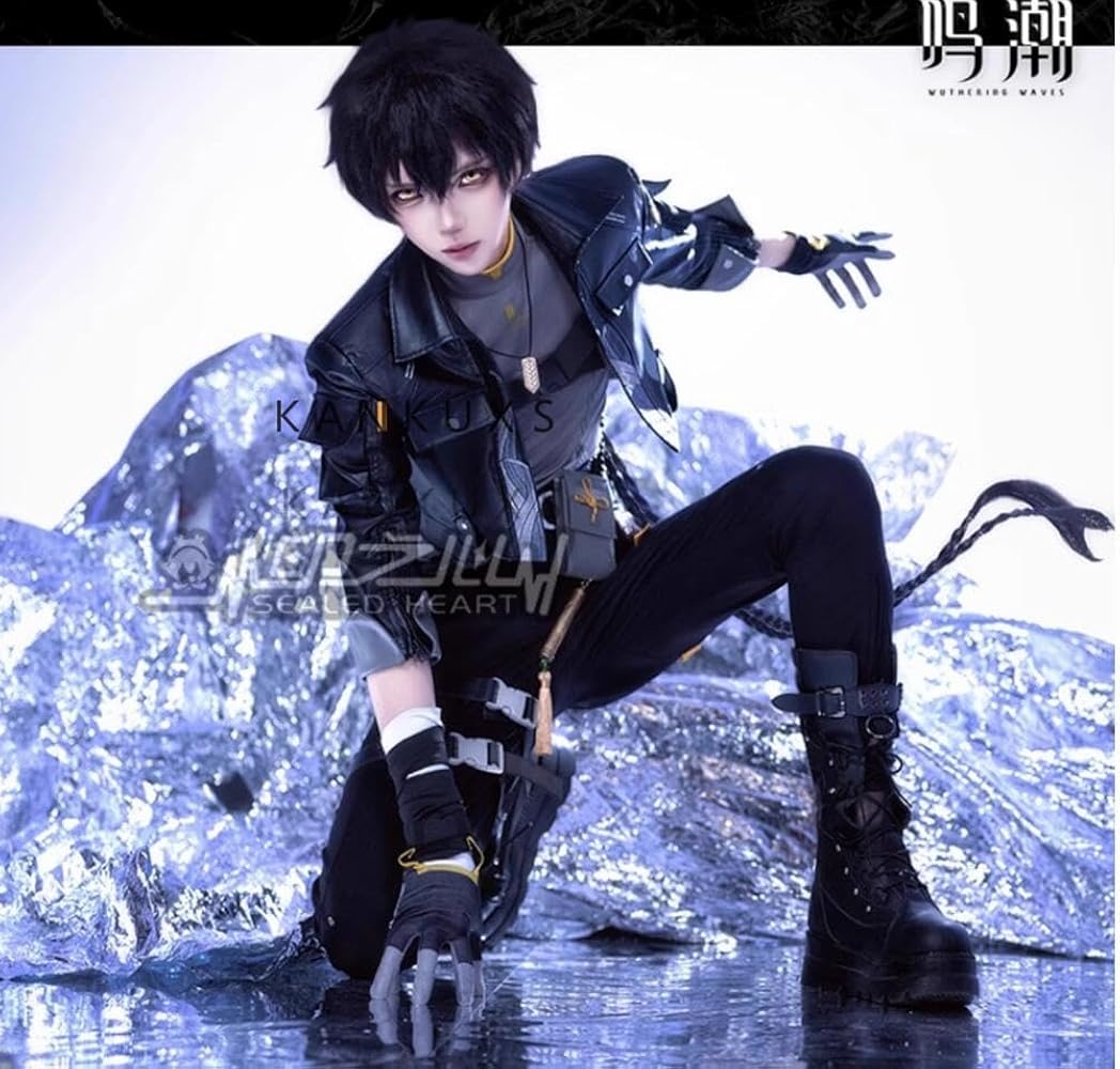 Amazon.co.jp: [KANKUXS] フルセット 衣装 鳴潮 漂泊者 男