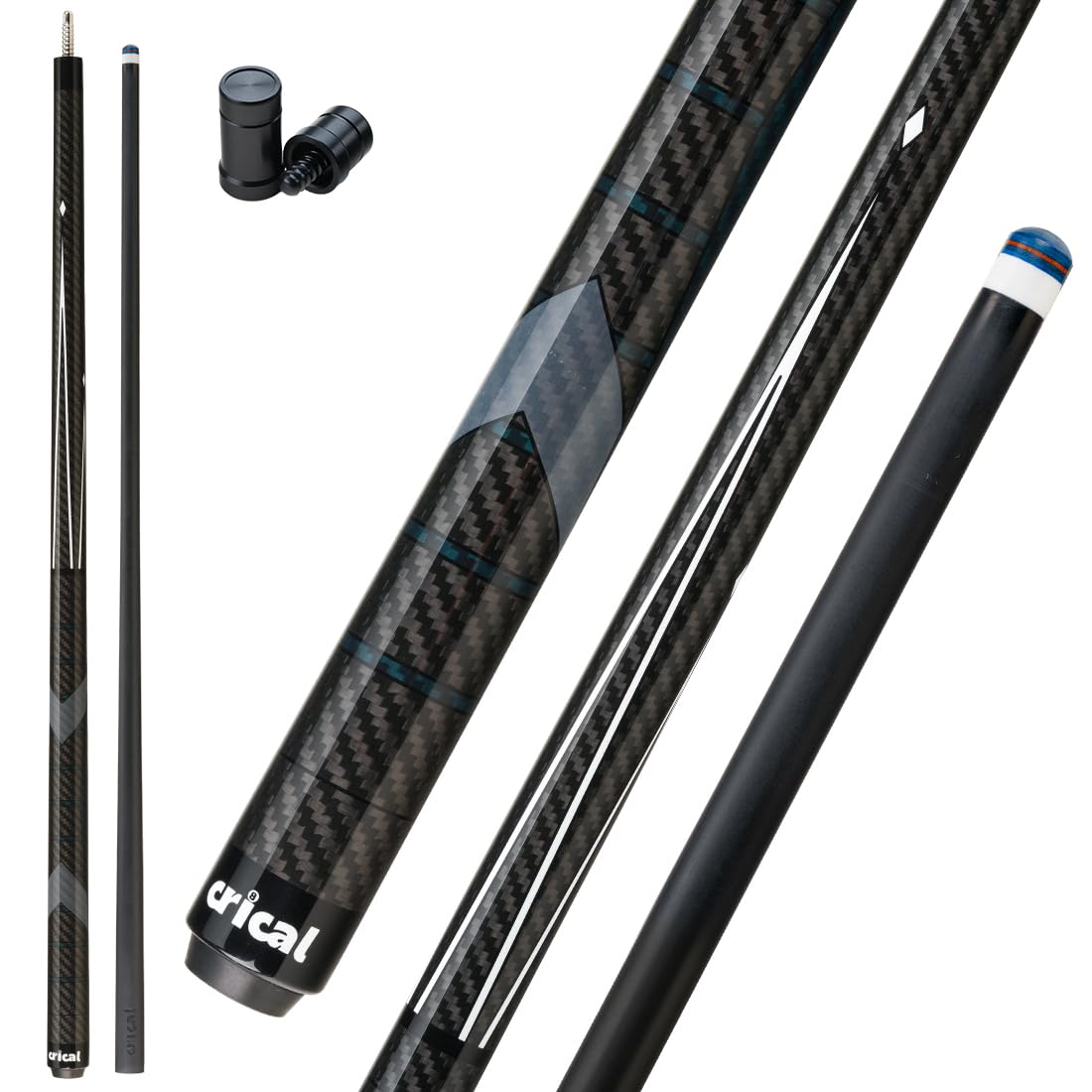 CRICAL Carbon Fiber Pool Cue Stick 58 Inch Billiard Cue Sticks
