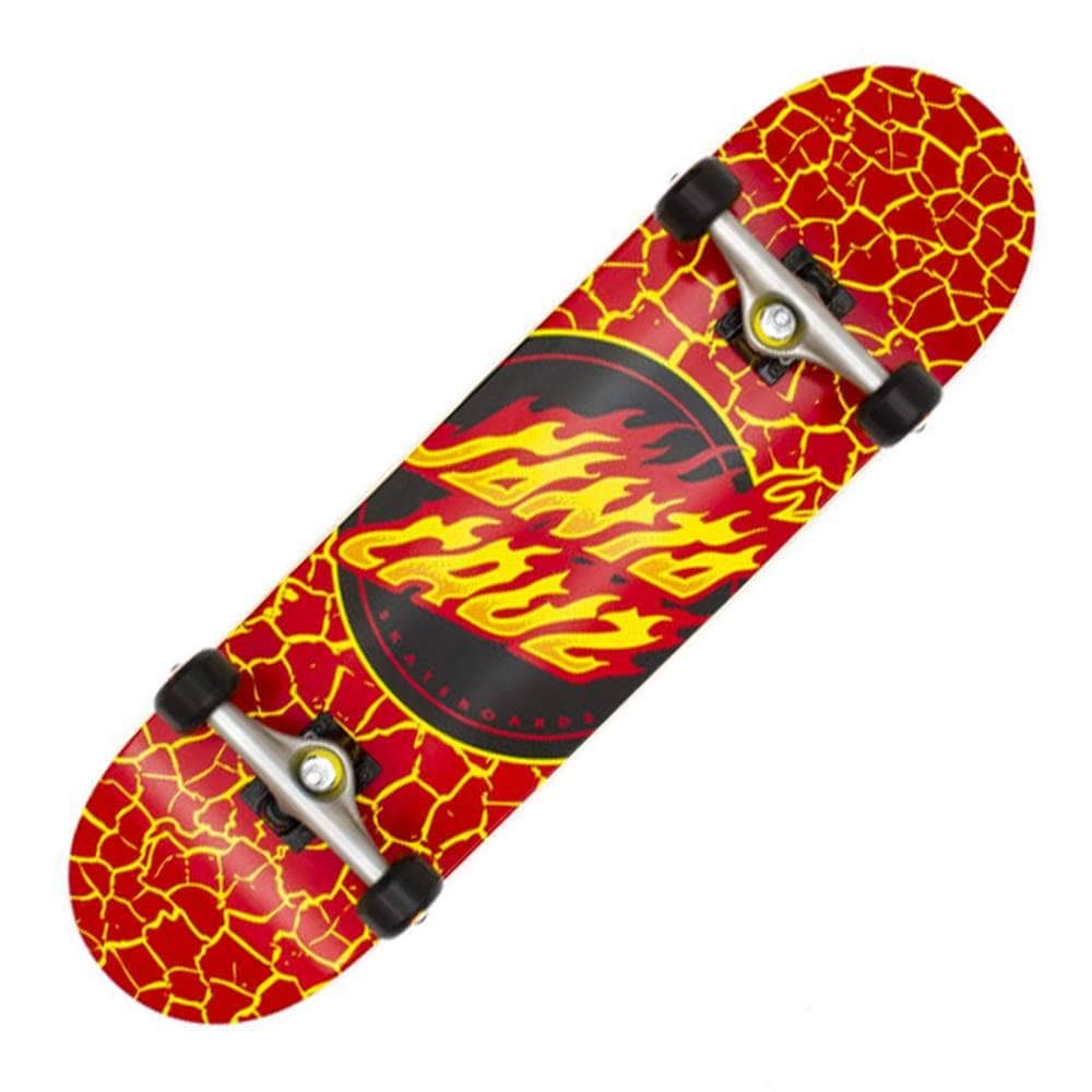 Amazon.com : Santa Cruz Skateboards Complete Flame Dot Red 8.25