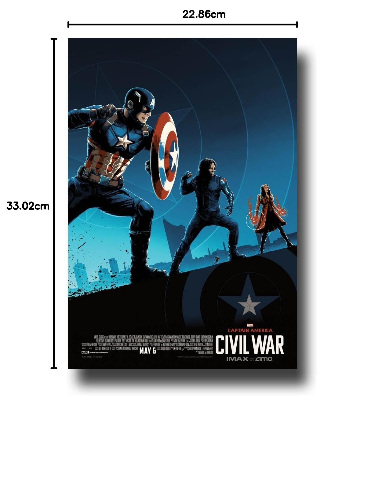 Amazon.co.jp: キャプテン・アメリカ:シビル・ウォー ポスター - IMAX