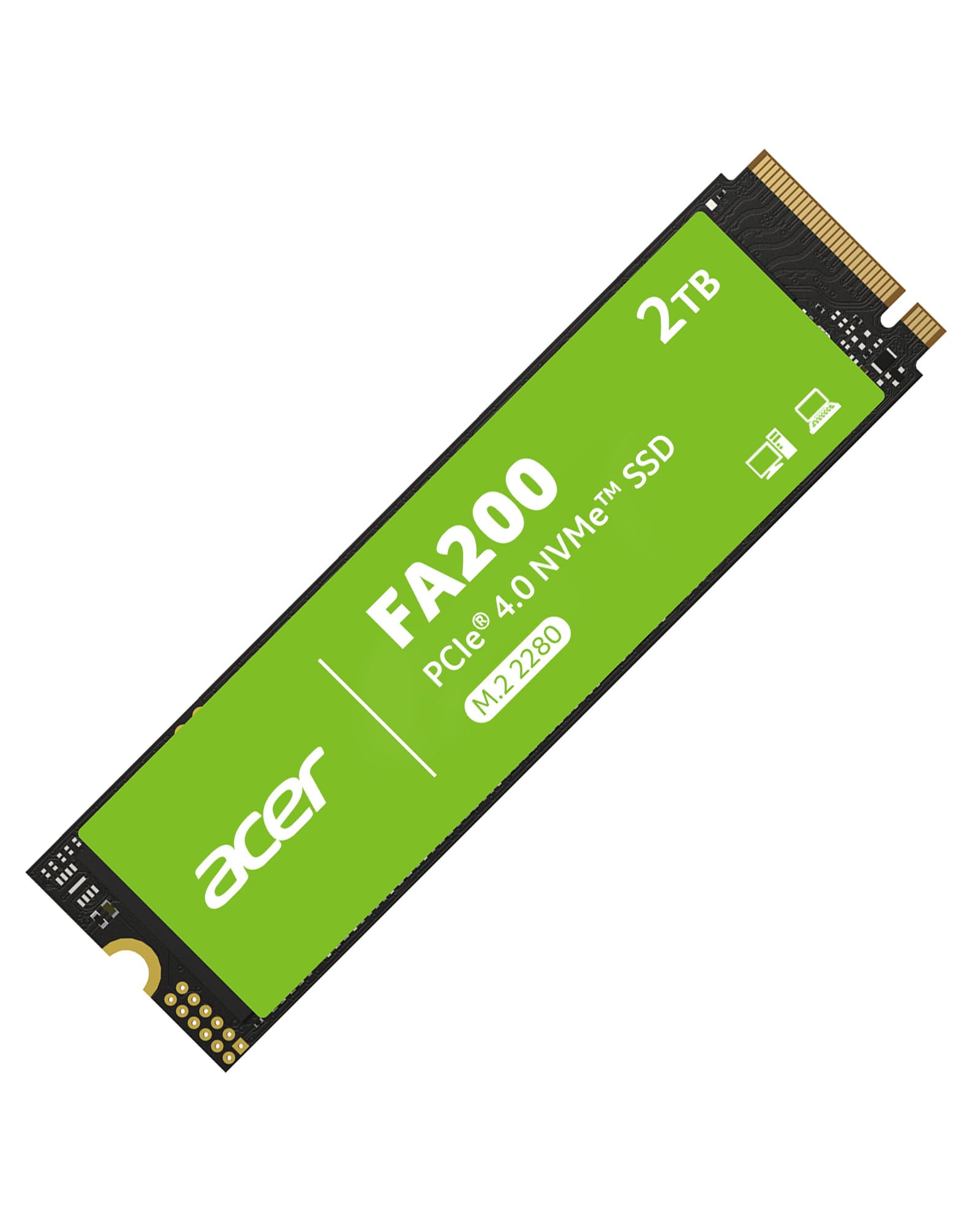 Amazon.com: acer FA200 NVMe Gen4 SSD 2TB, PCIe 4.0, M.2 2280, Read