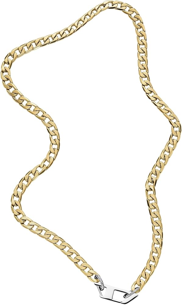 Amazon | Diesel（ディーゼル）ステンレス製チェーンネックレス メンズ