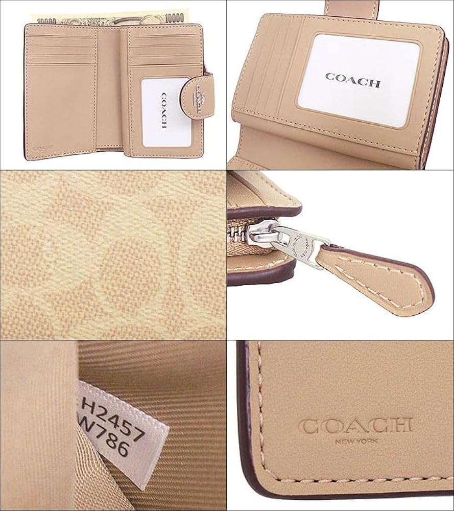 Amazon | [コーチ] 財布(二つ折り財布) FCW786 CW786 サンド×トープ