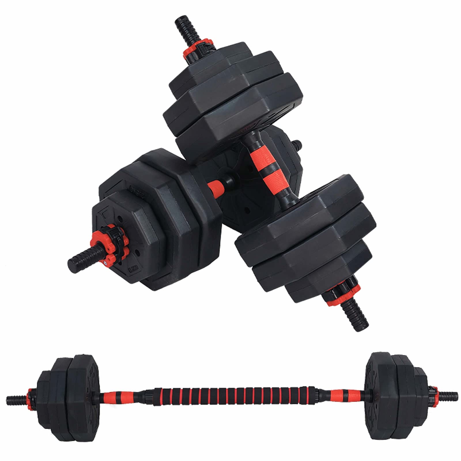 Amazon | Kaitou ダンベル 40kg セット バーベル 可変式 2個セット