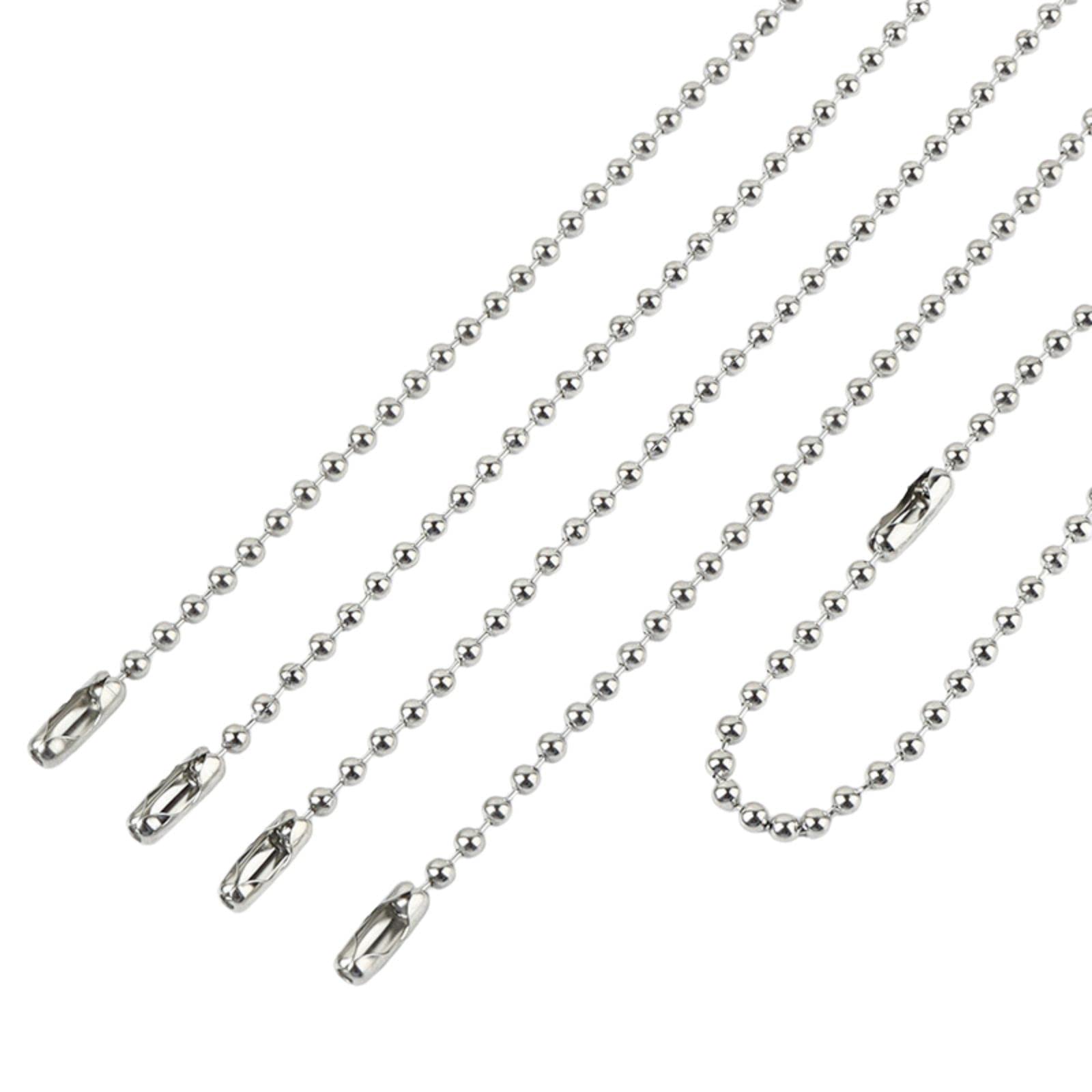 Amazon.co.jp: VTEERY(みさ) ボールチェーン コネクター付き 12cm 50個
