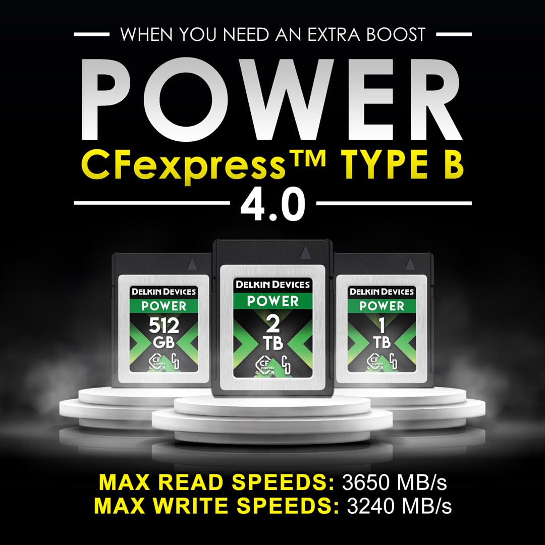 Amazon.com: Delkin 512GB CFexpress Type B 4.0 Memory Card for