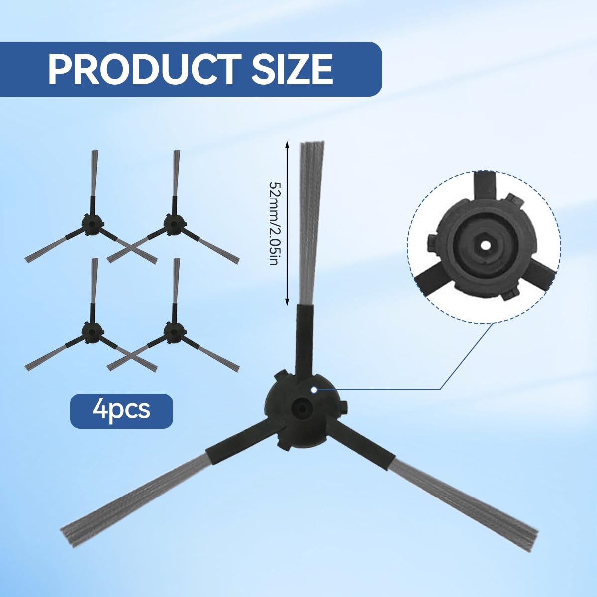 Verilux Replacement Accessories for Ecovacs Deebot Y1/Y1 Pro Robot