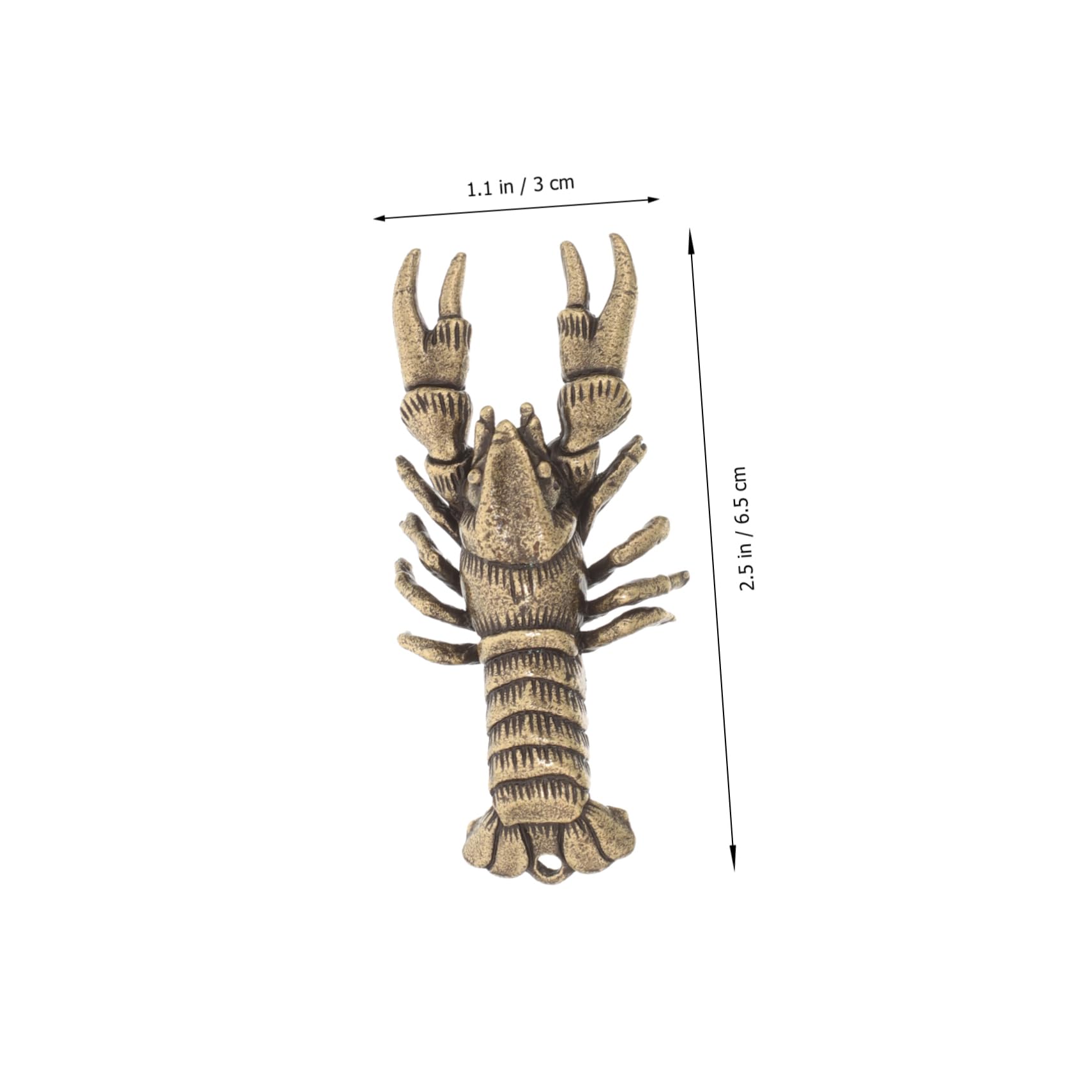 古銅 自在ロブスター 龍蝦 置物 長約27CM 古銅 自在ロブスター 龍蝦