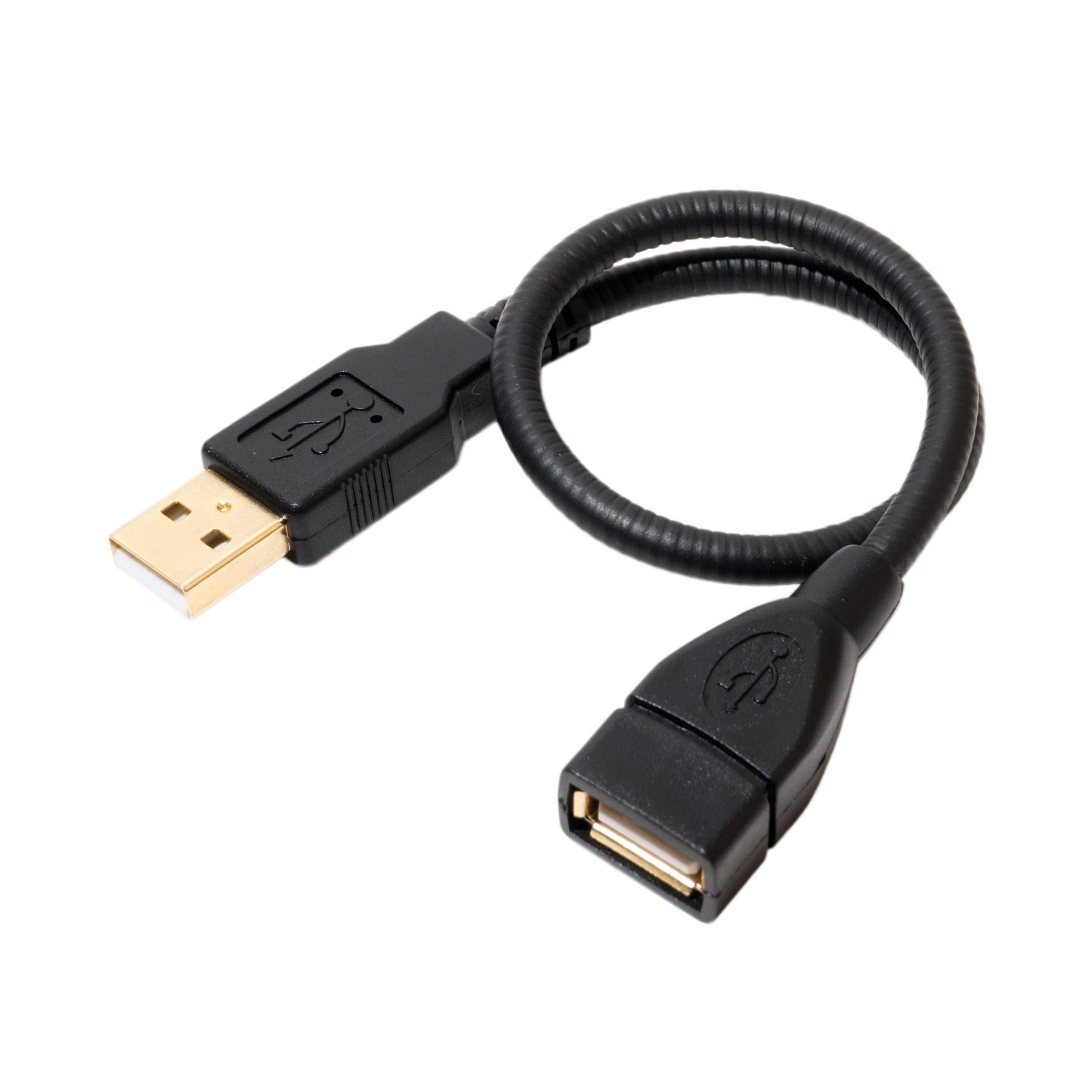 Amazon.co.jp: MCO グースネックUSB延長ケーブル ブラック 0.3m USB