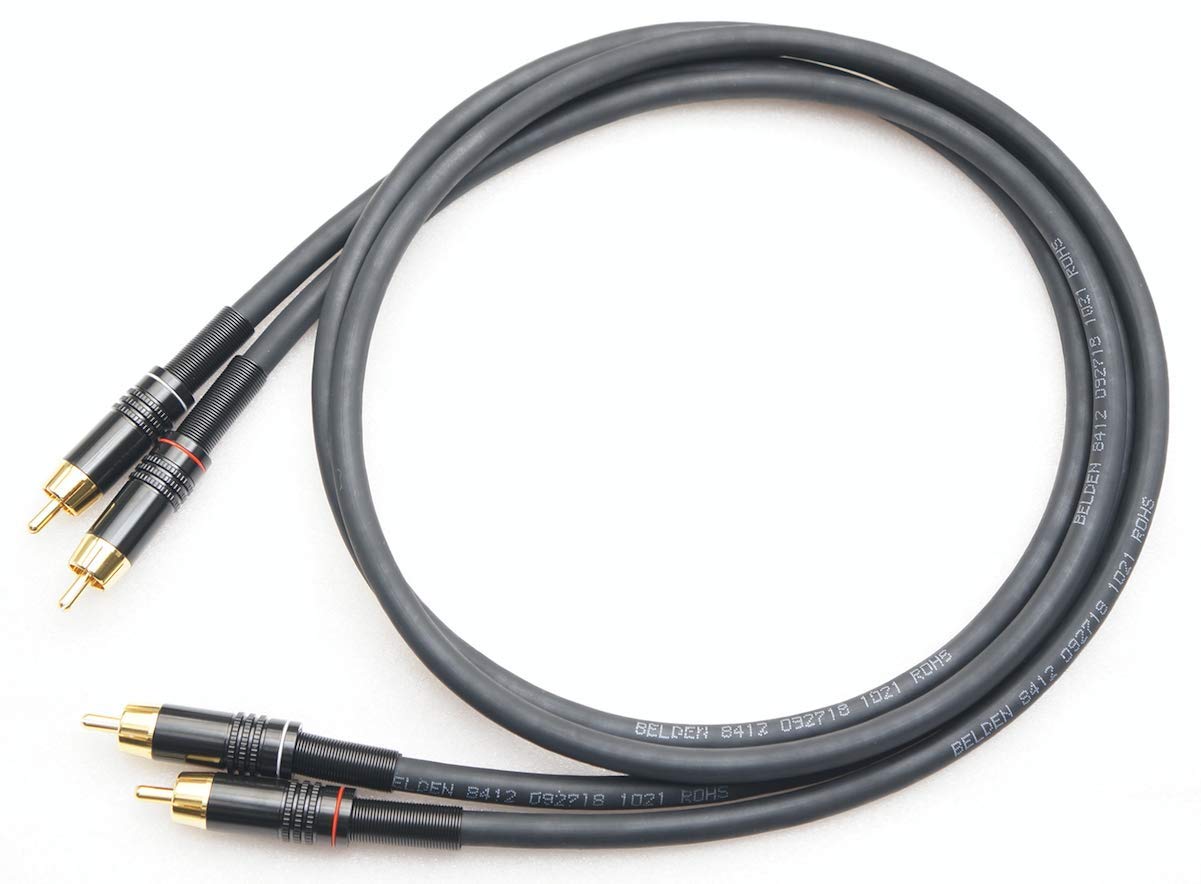 Amazon | BELDEN 8412 RCA 赤白ライン 2本ペアケーブル (4m