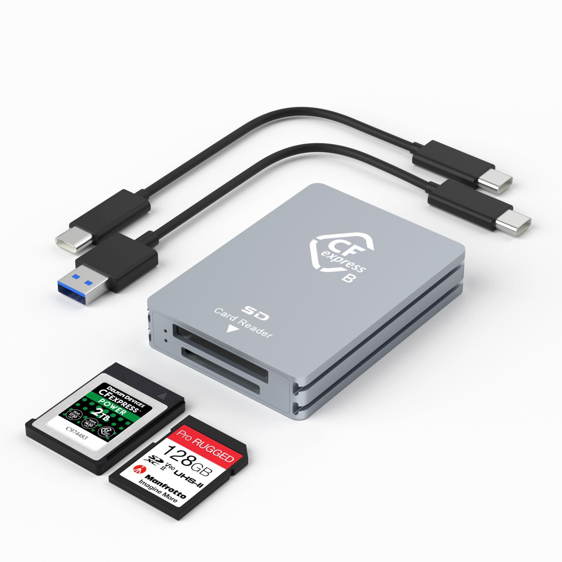 Amazon.com: CFexpress Type B/SD Dual Slot Card Reader - USB C 3.2