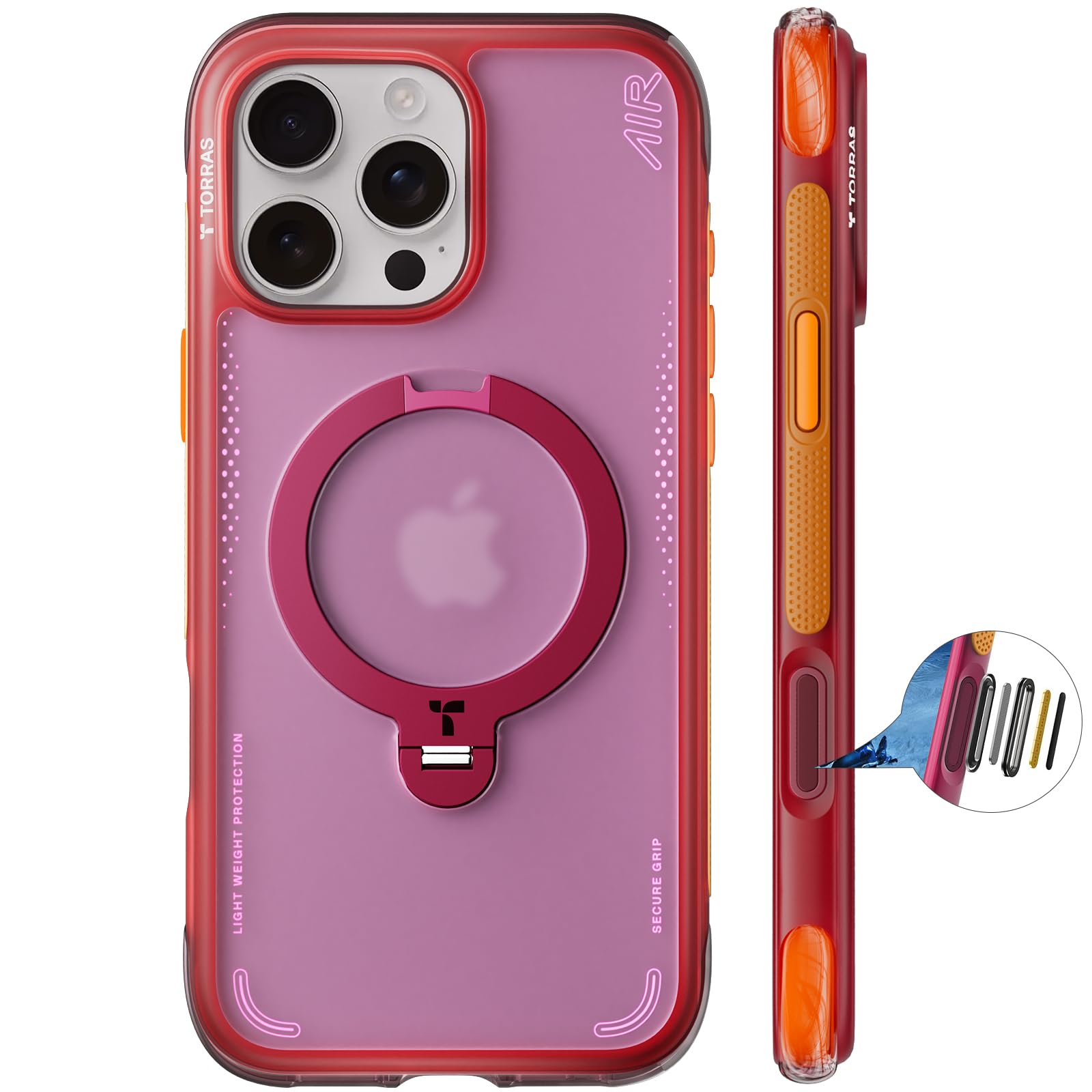 Amazon.co.jp: TORRAS iPhone 16 Pro 6.3 インチ 用 ケース【エア