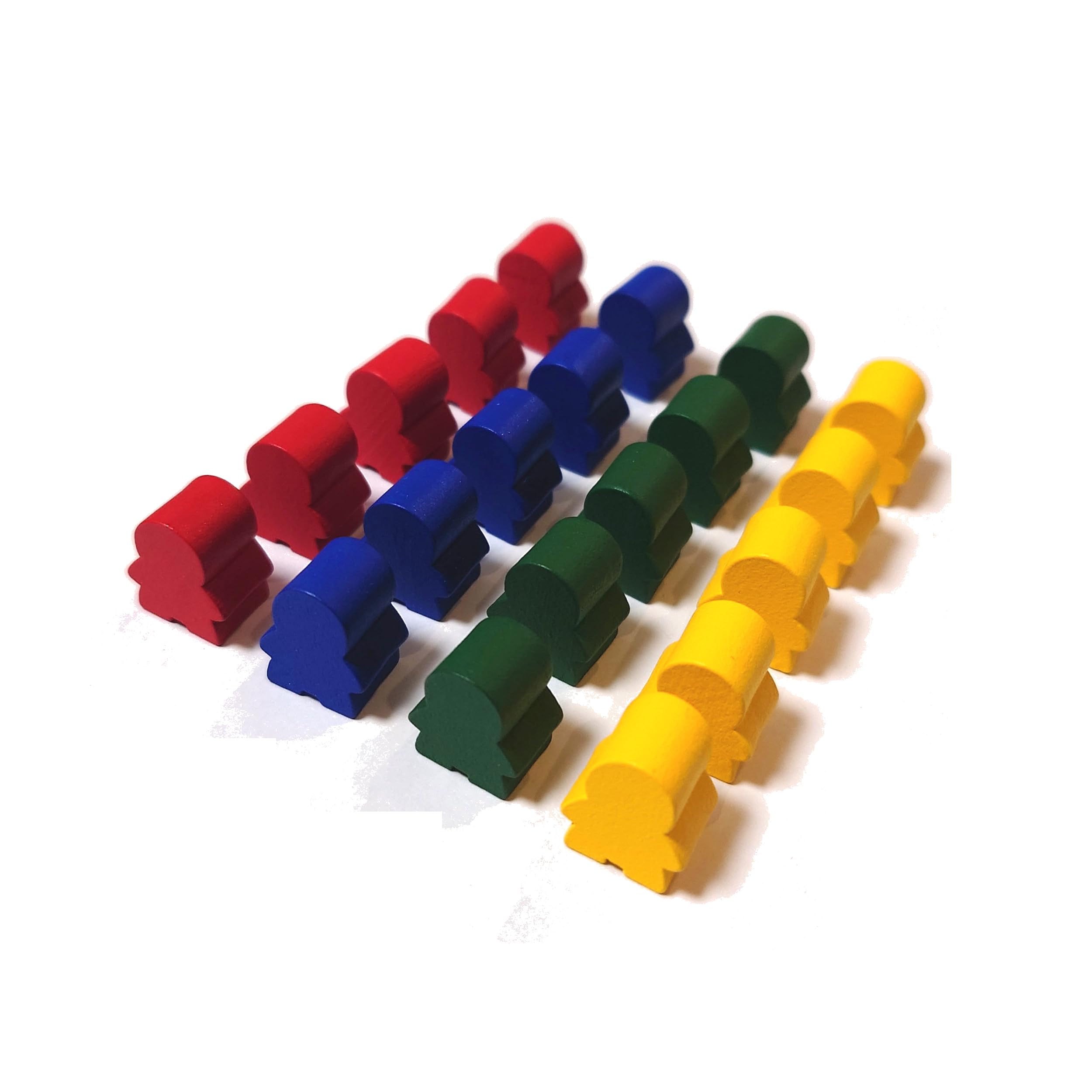 Amazon.co.jp: 木製人型コマセット 20個入り 14x16x10mm （赤・青・緑