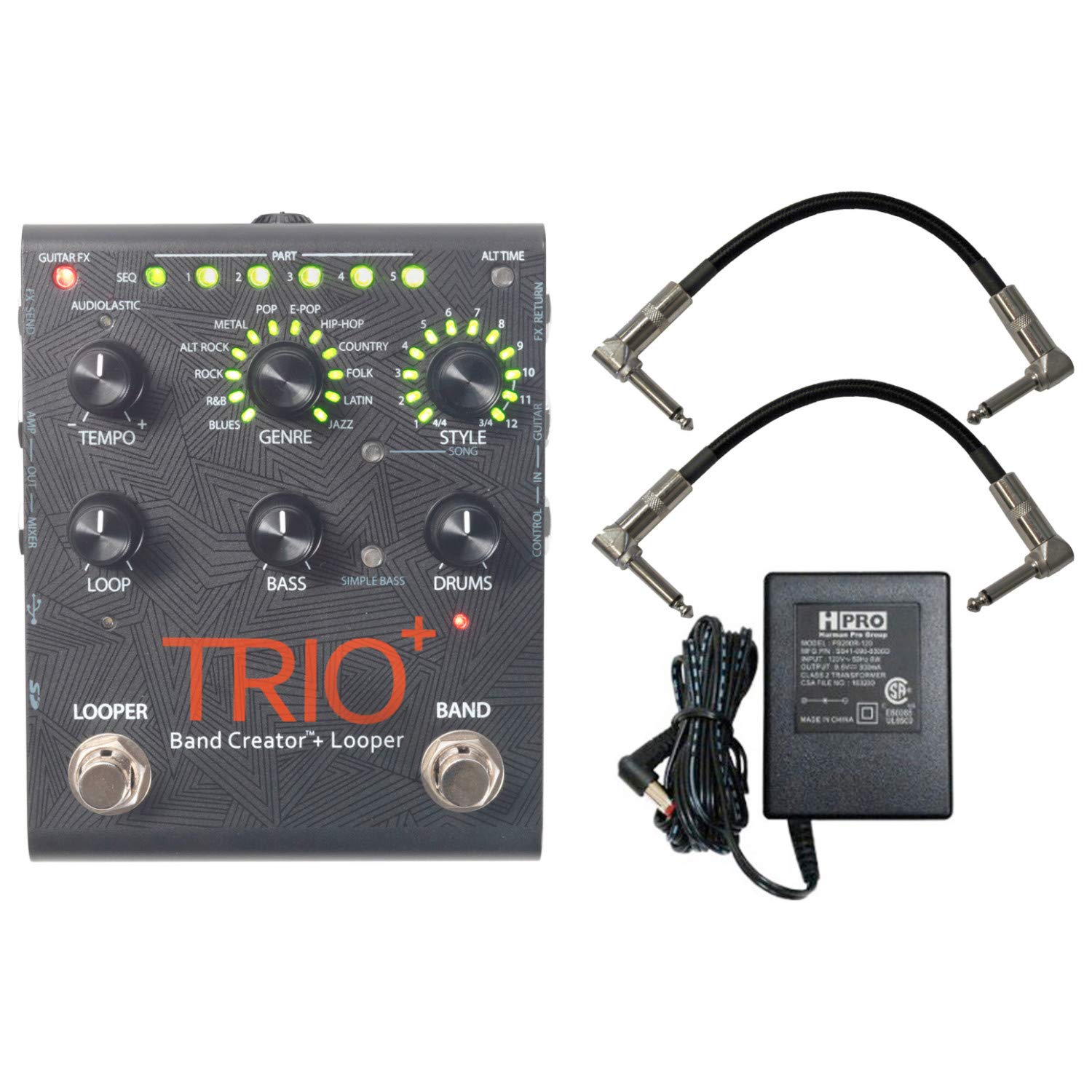 Amazon.com: Digitech Trio+ Band Creator + Looper w/ Patch Cables