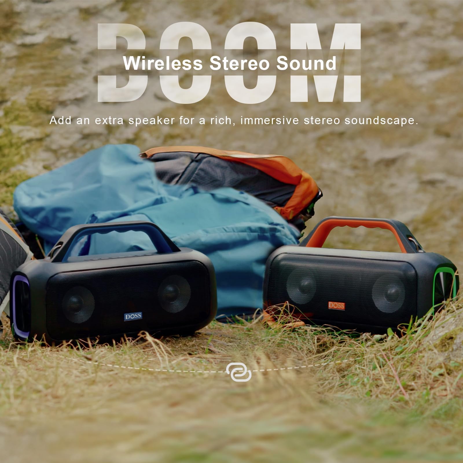 Amazon | DOSS Extreme Boom S Bluetoothスピーカー 光る ポータブル