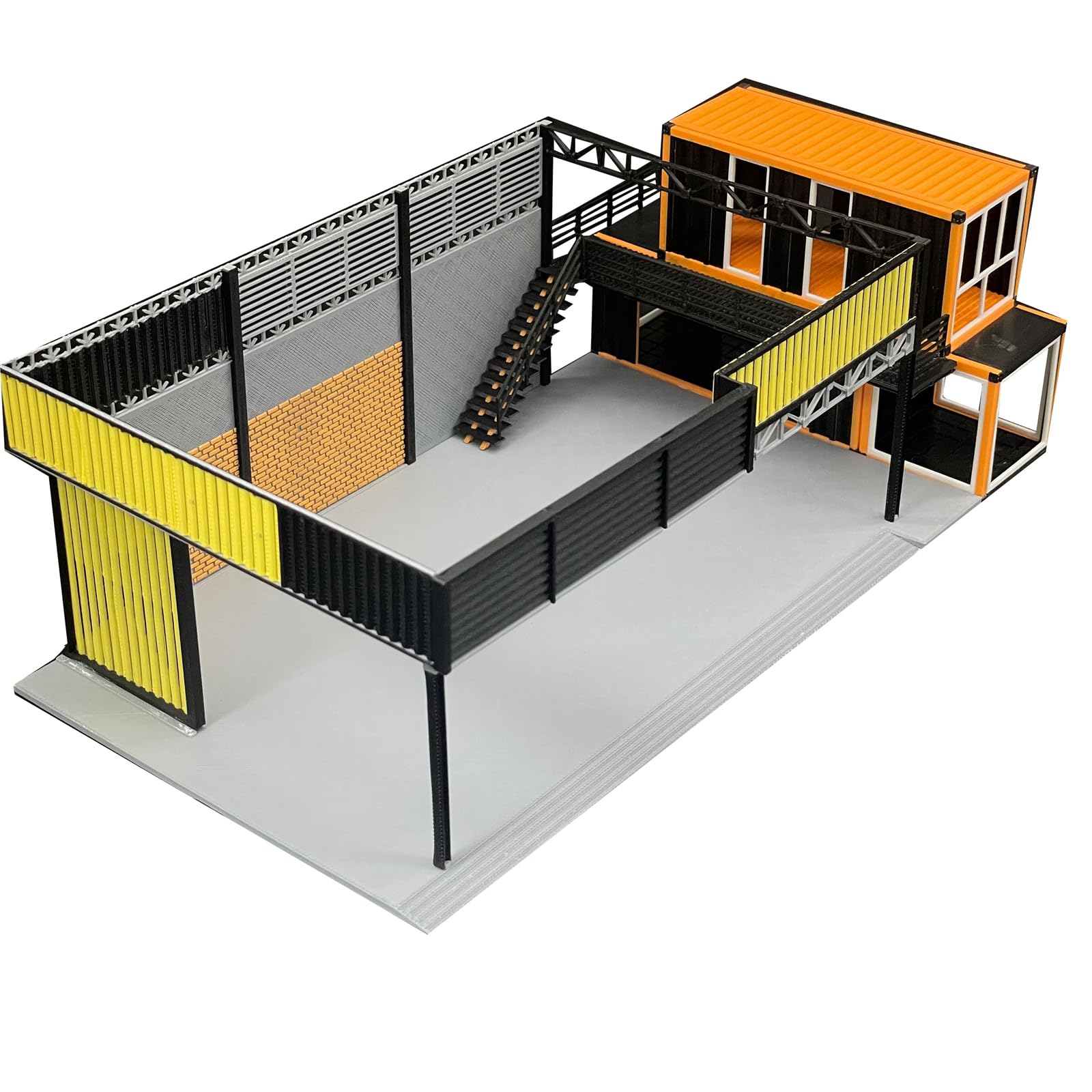 Amazon | 1/64 自動車修理工場モデルミニカーガレージシーンモデルカー