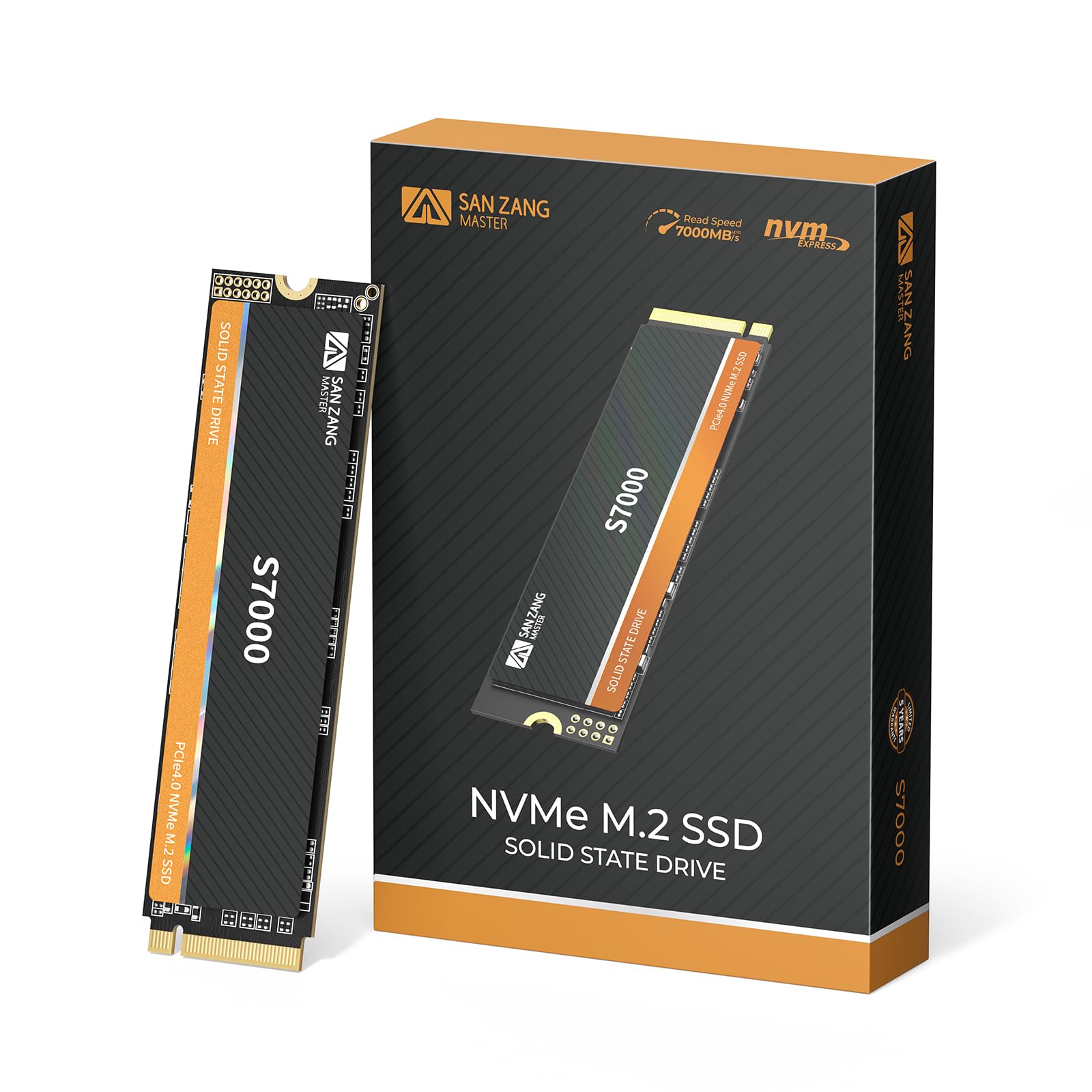 Amazon | SANZANG MASTER S7000 SSD 1TB NVMe M.2 PCIe Gen 4x4、M.2
