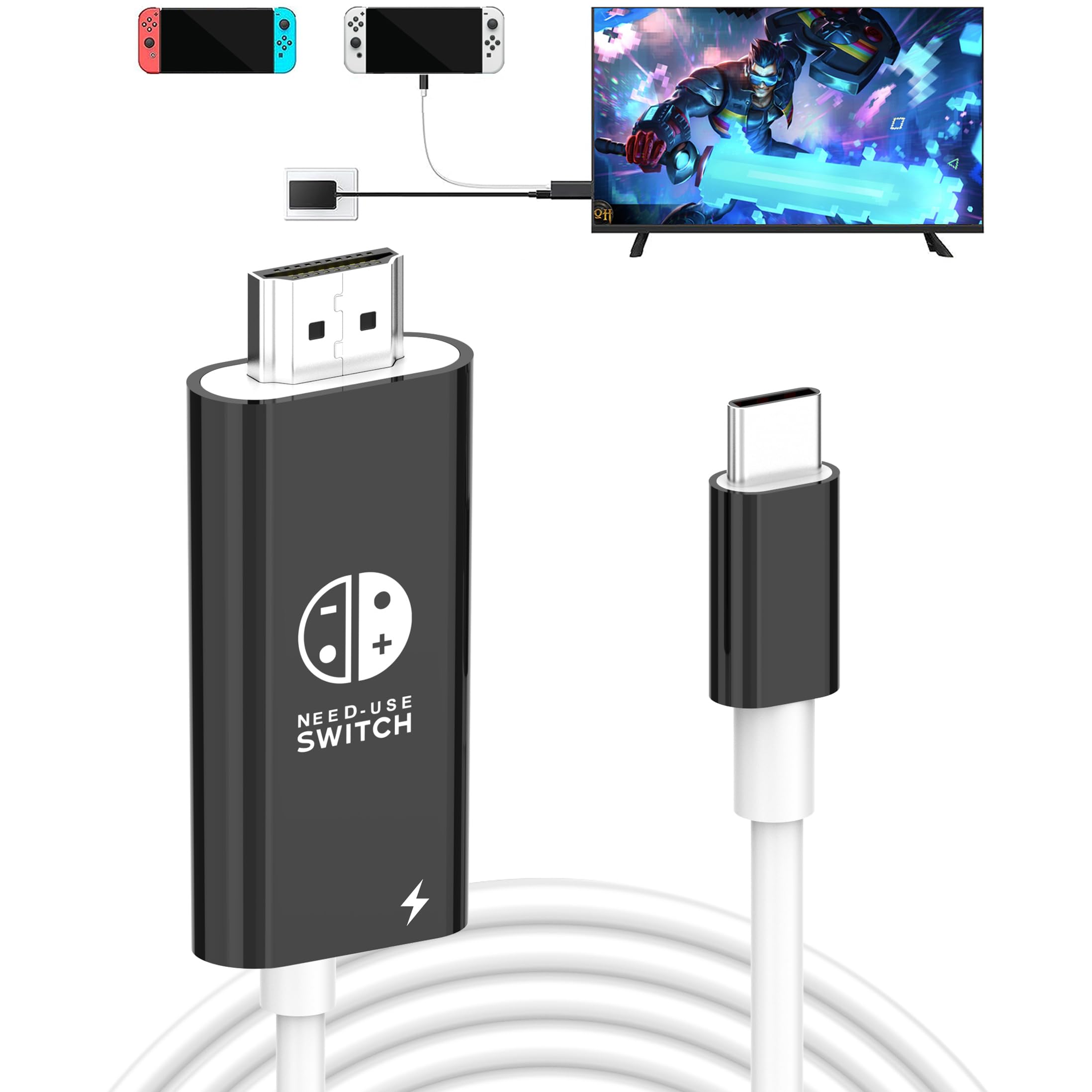 初期型 Nintendo Switch 互換品ドック 電源ケーブル HDMI 初期型