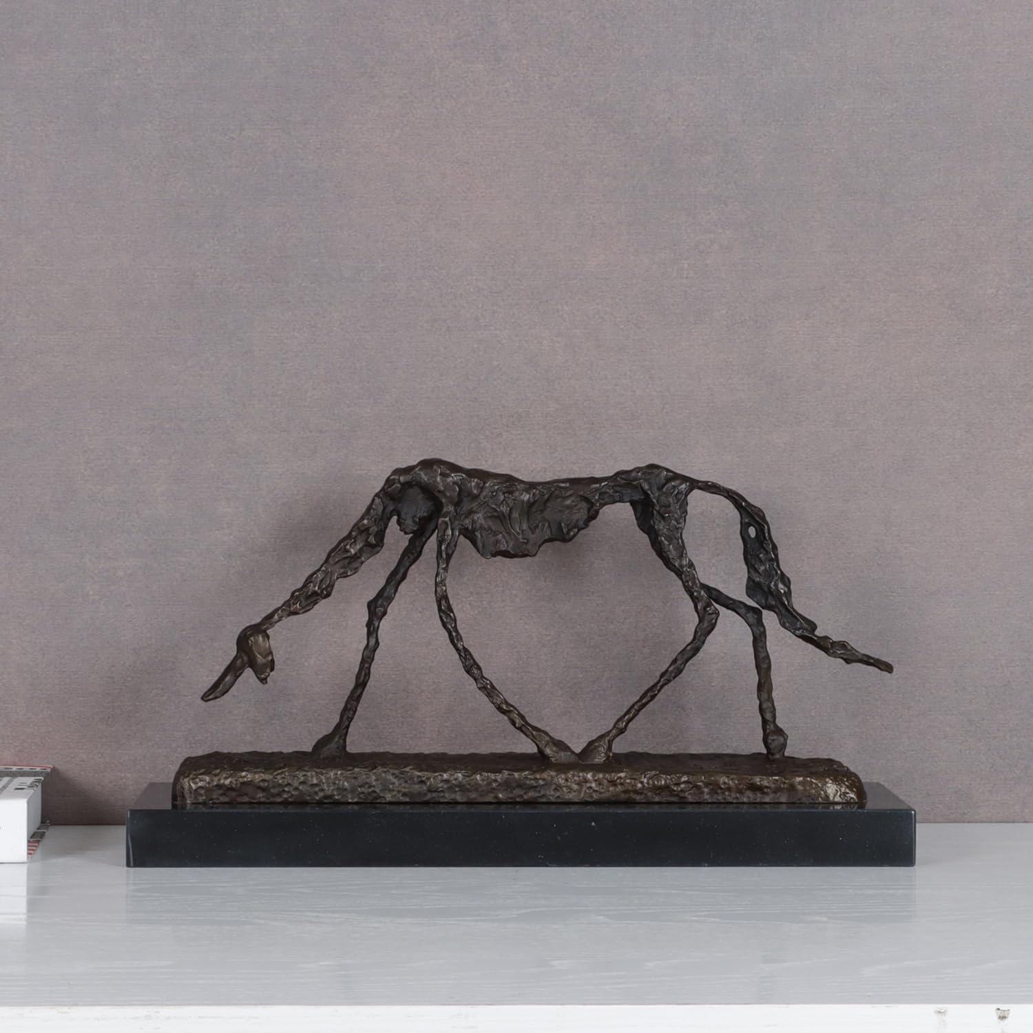 Amazon.co.jp: ブロンズ抽象犬像有名なジャコメッティの彫刻レプリカ