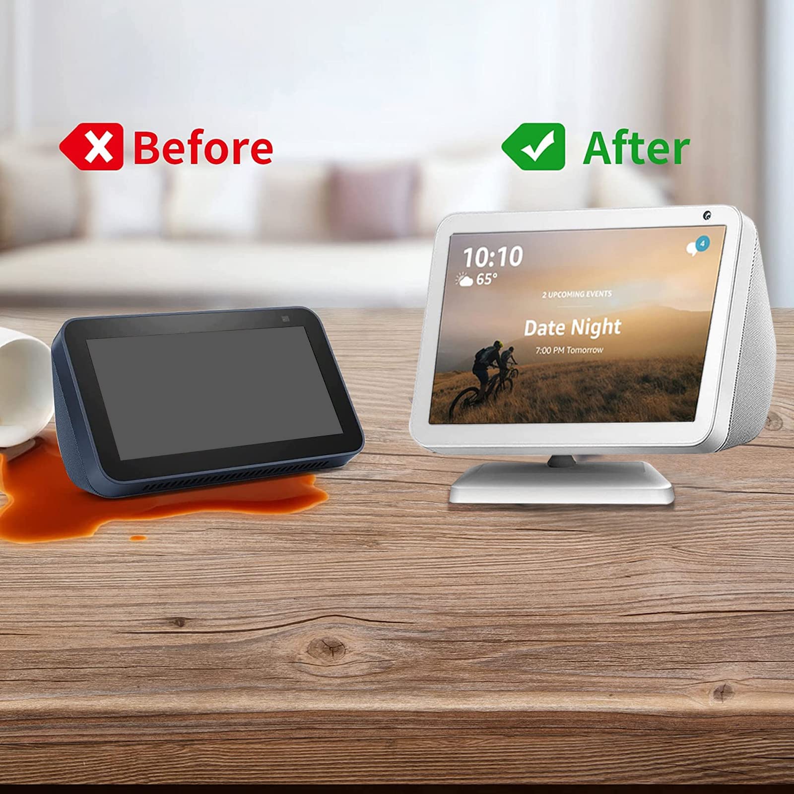 Amazon | Miimall 卓上スタンドEcho Show 8（第1世代&第2世代）対応