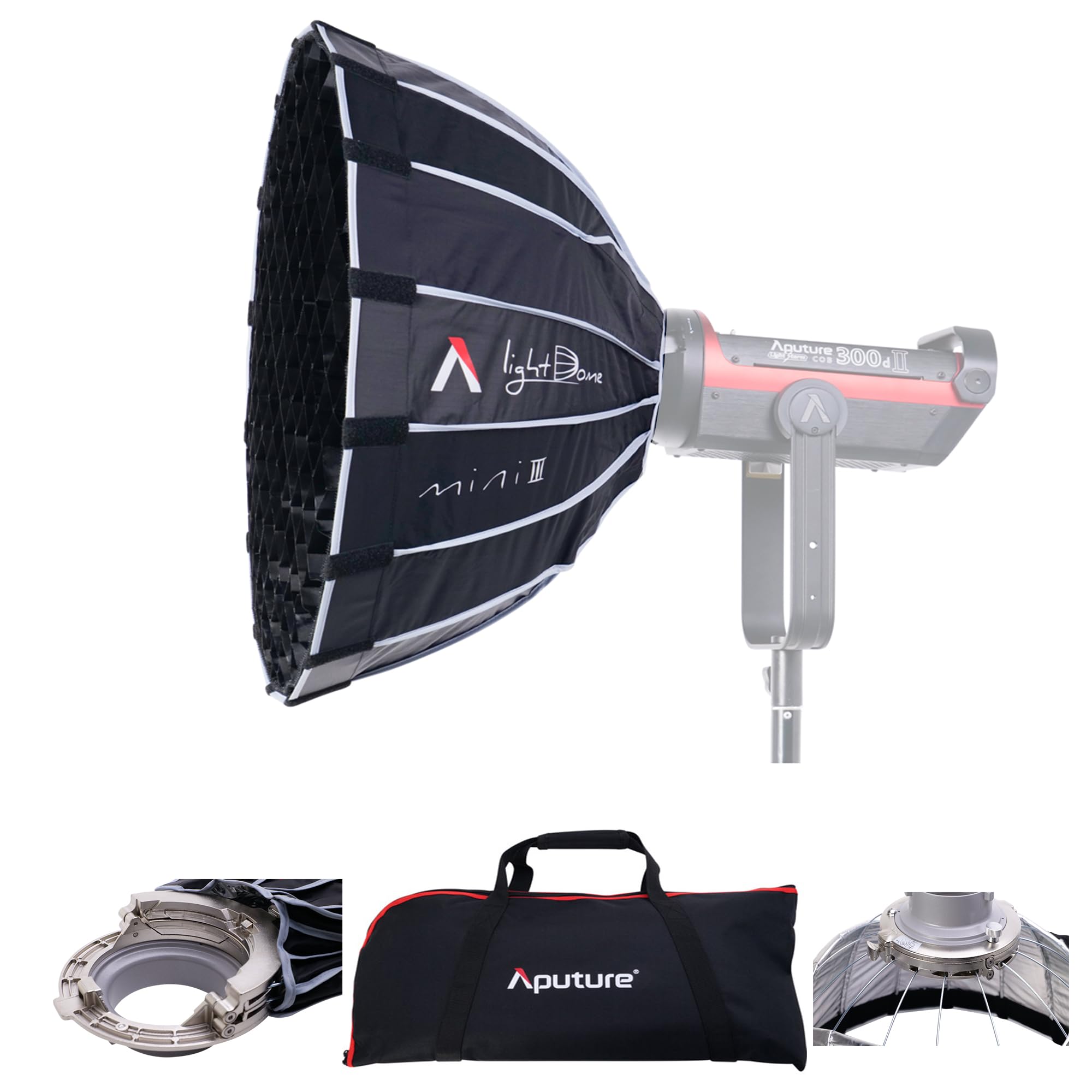 Aputure Light Dome Mini II Soft Box Flash Diffuser for Light Storm