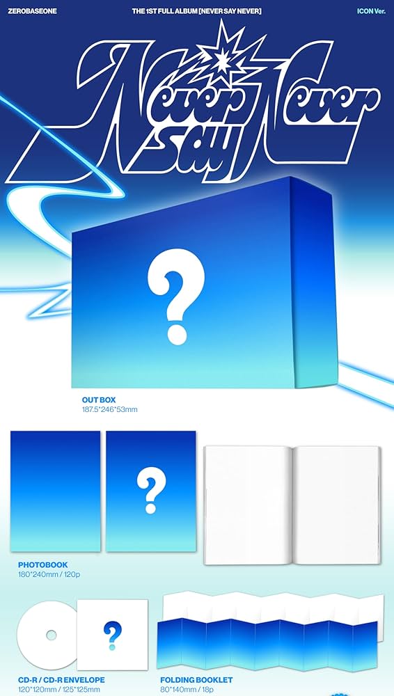 Amazon.co.jp: ZEROBASEONE ZB1 NEVER SAY NEVER 1st Album Full 13