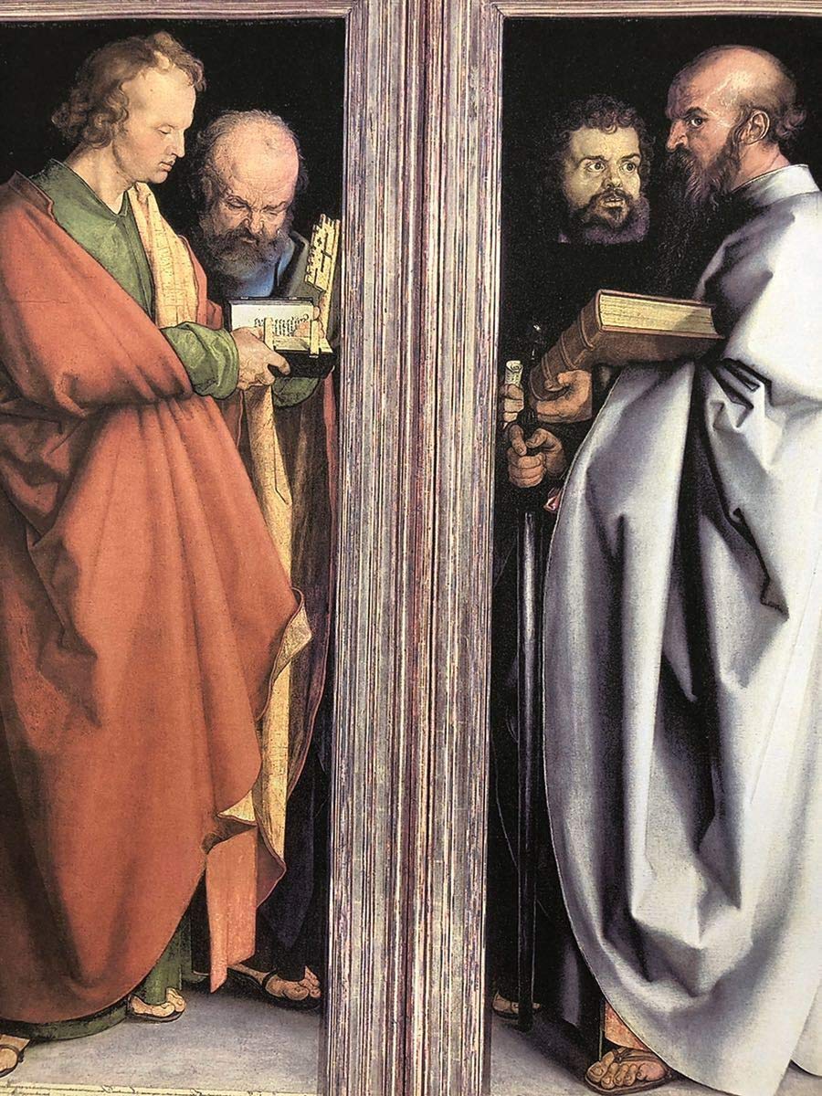 Amazon | アルブレヒト・デューラー 四人の使徒 A4 ポスター 輸送用 額