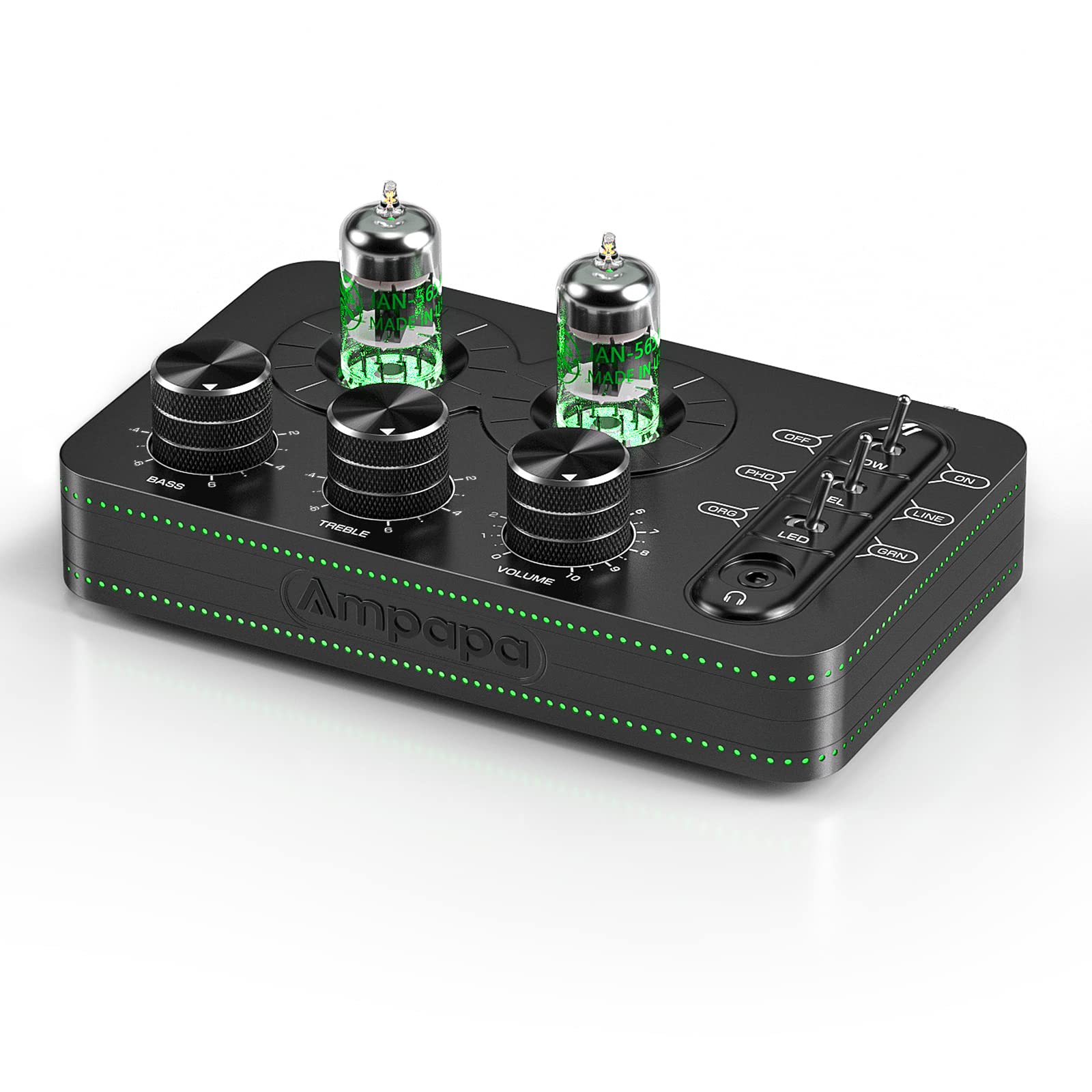 Ampapa A1 Vacuum Tube Phono Preamp, Headphone Amp, Hi-Fi