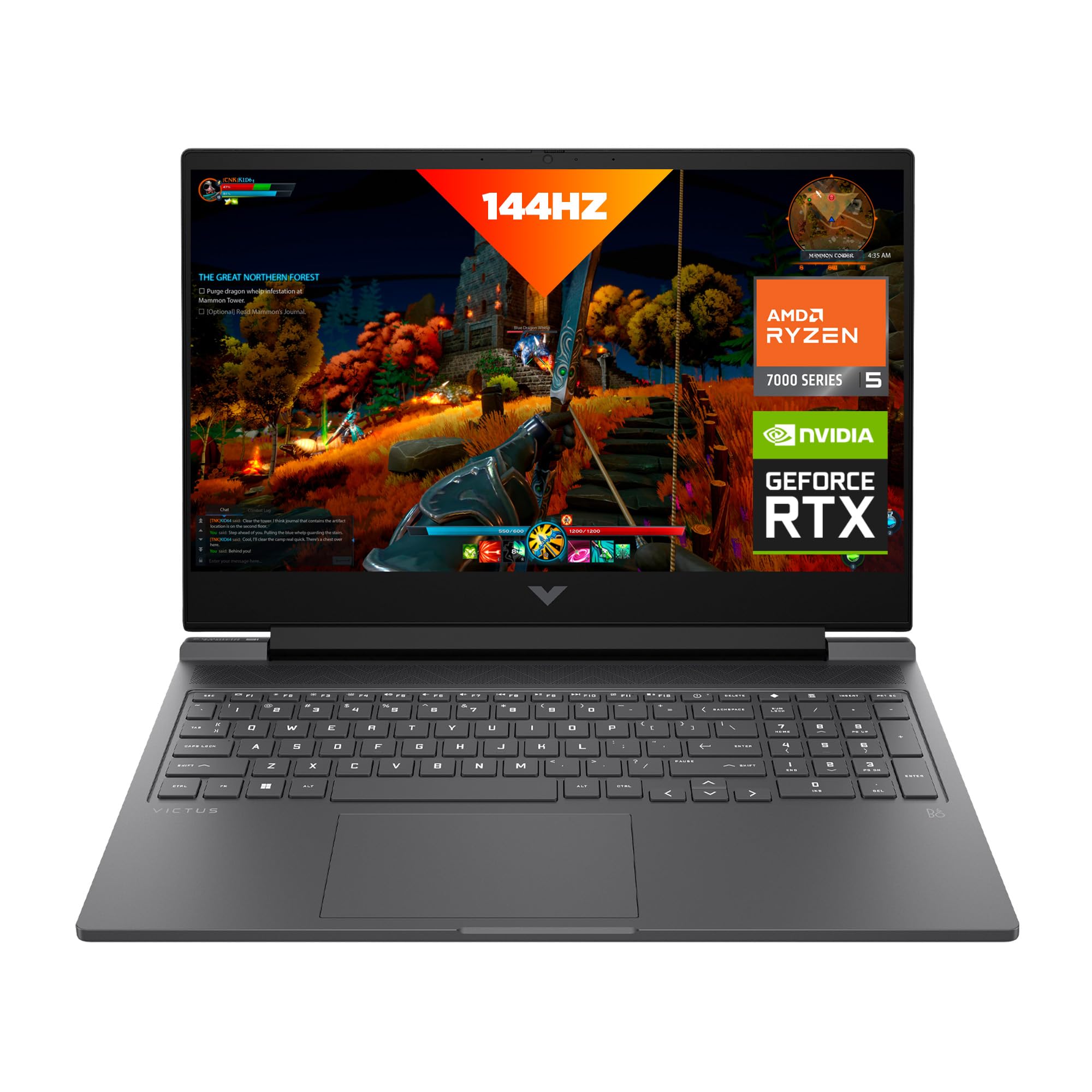 Amazon.com: HP Victus 16 Laptop, FHD IPS 144Hz Display, AMD Ryzen