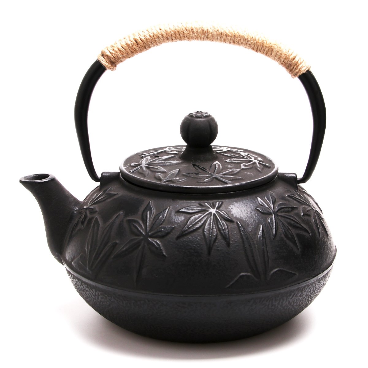 Amazon｜一期屋 鉄瓶 南部鉄器 もみじ柄 伝統工芸品 急須 茶こし付き