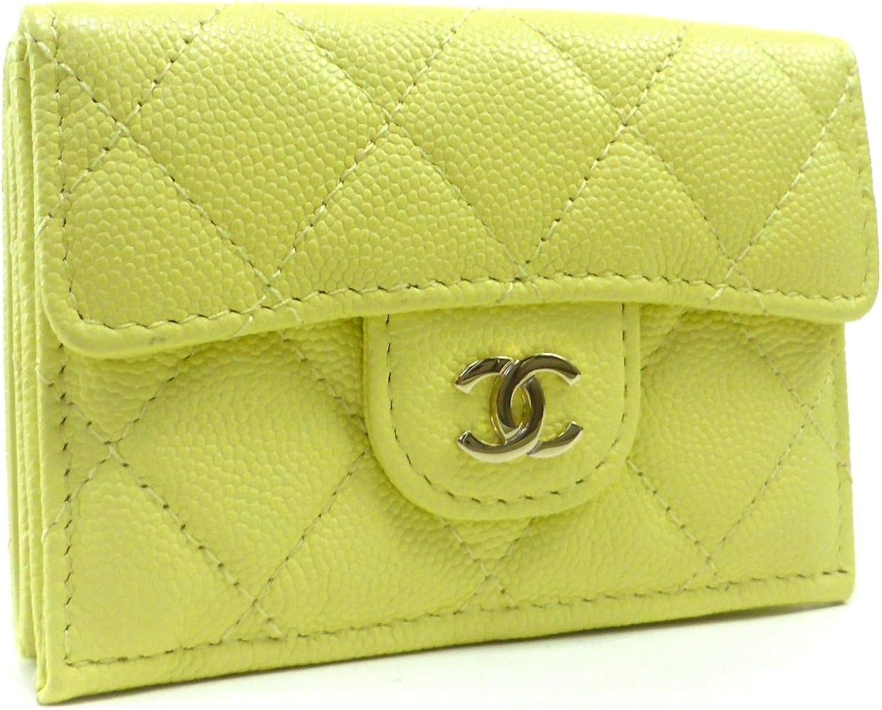 Amazon | [シャネル] 三つ折り 財布 キャビアスキン マトラッセ