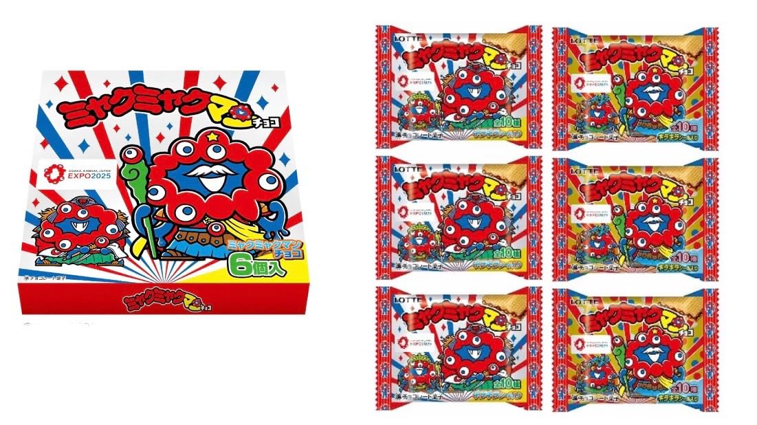 Amazon | 【コラボ大阪万博限定】ミャクミャクマンチョコ 1箱 6個入り