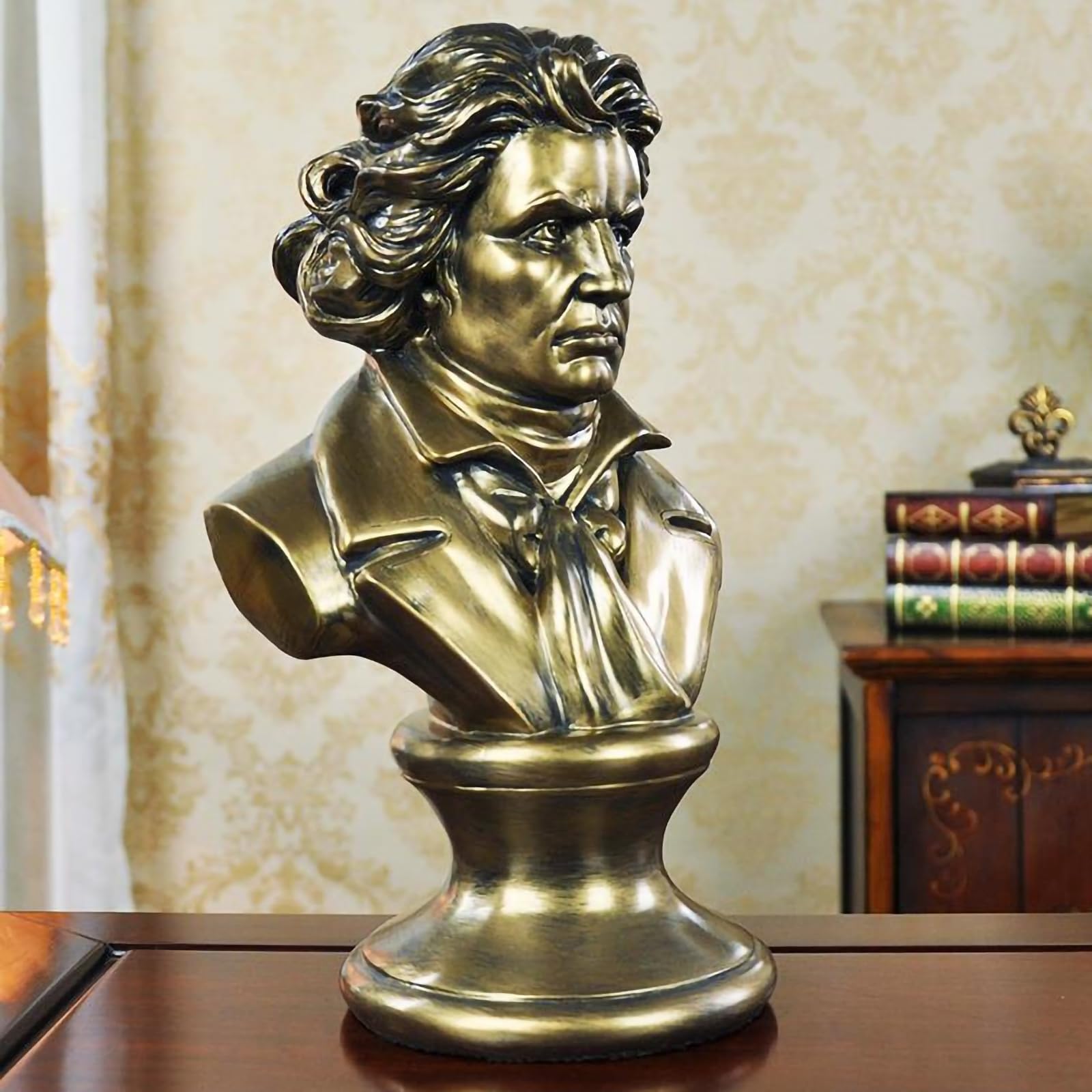 Amazon.com: ZKSYLSM Beethoven Resin Bust Sculpture Ornament,12