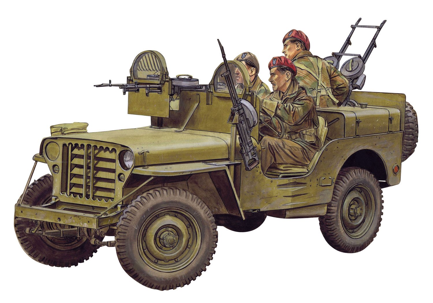 Amazon | サイバーホビー 1/35 WW.II イギリス軍 SAS 4x4 小型軍用車