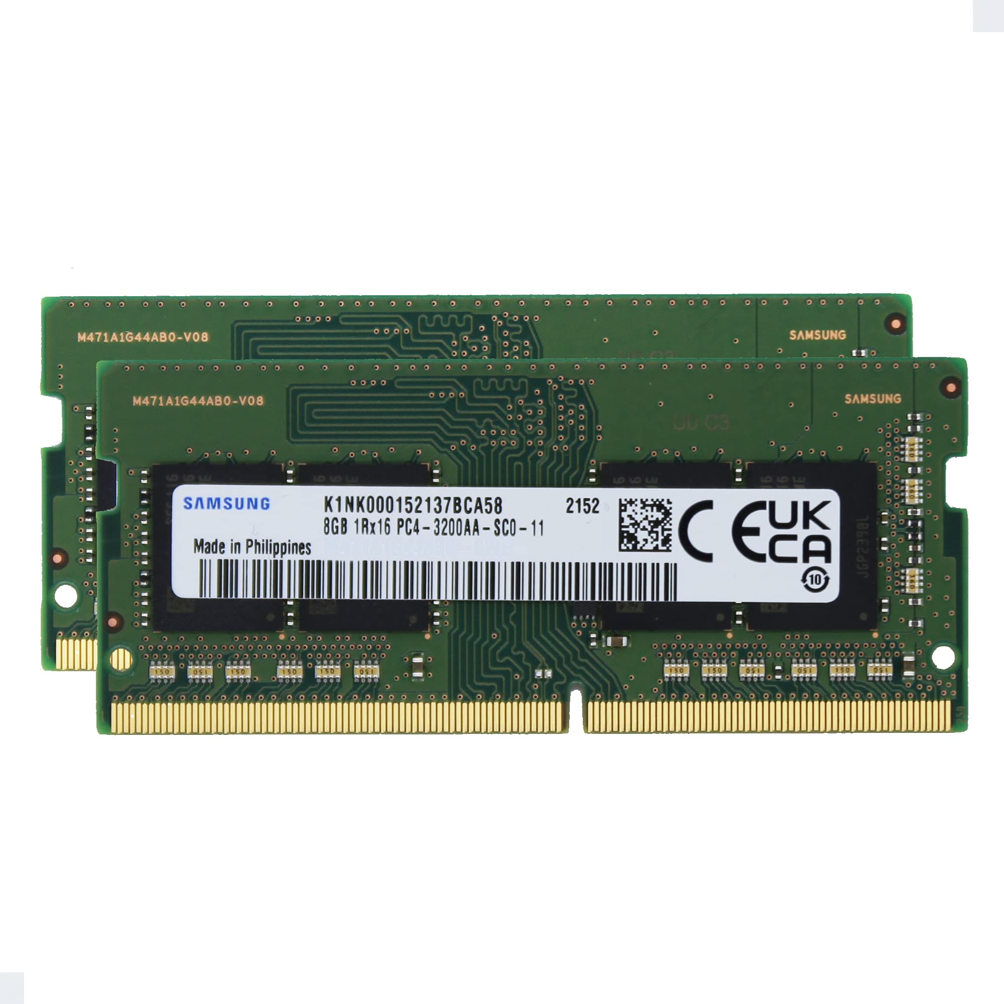 Samsung 16GB (2x8GB) DDR4 3200MHz PC4-25600 SODIMM 1Rx8 CL22 1.2v
